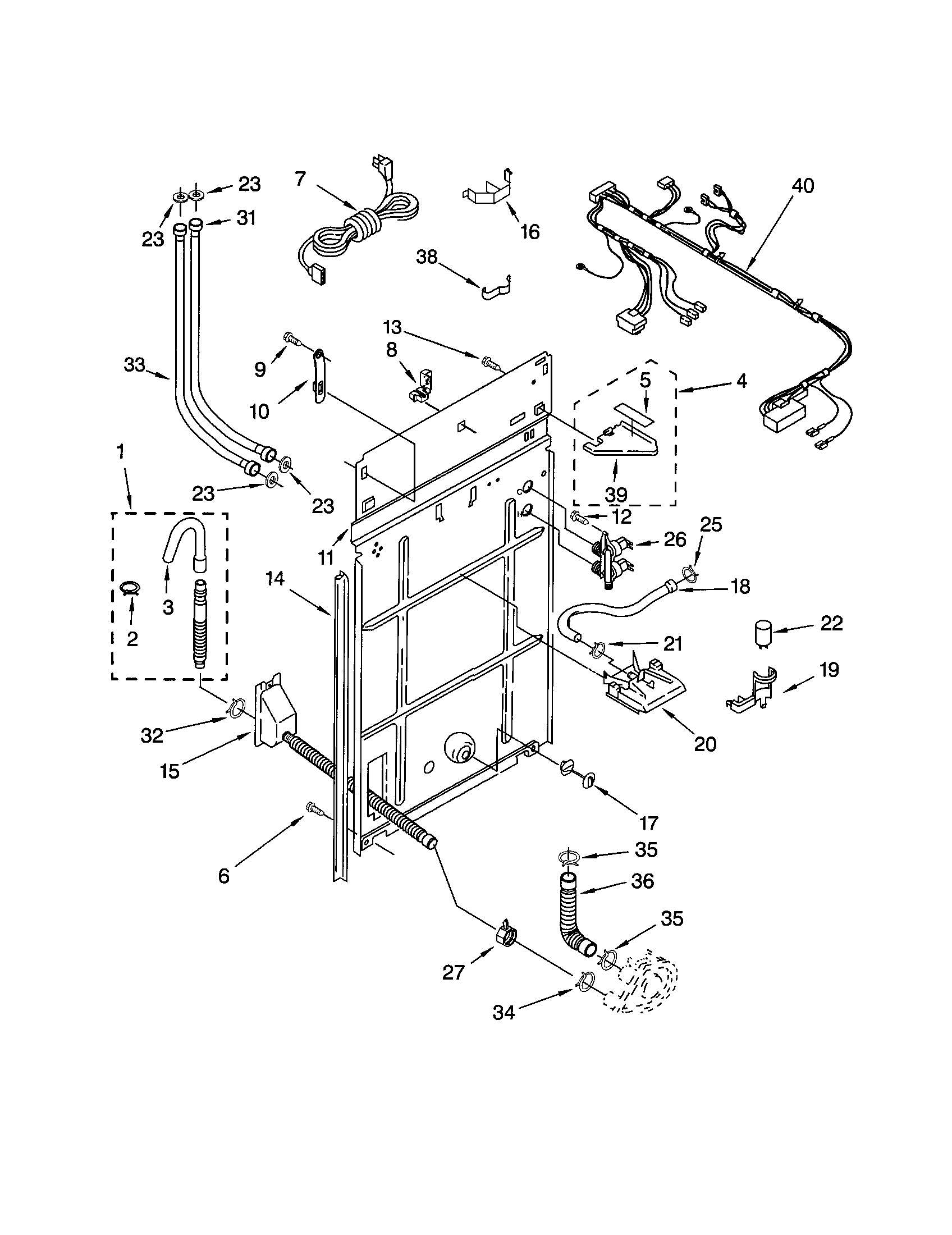Kenmore 11023712200 rear panel diagram