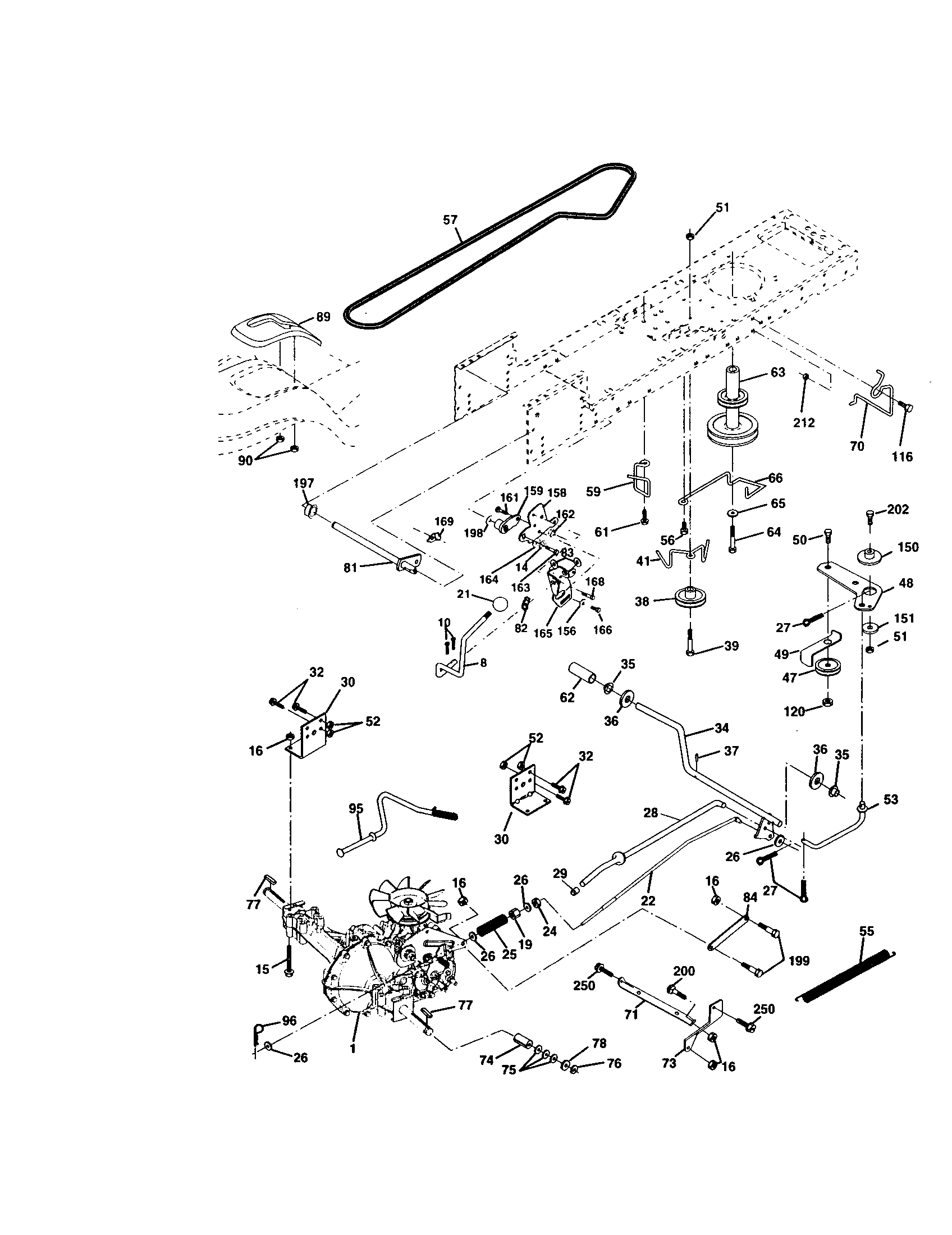 Craftsman 917272083 ground drive diagram