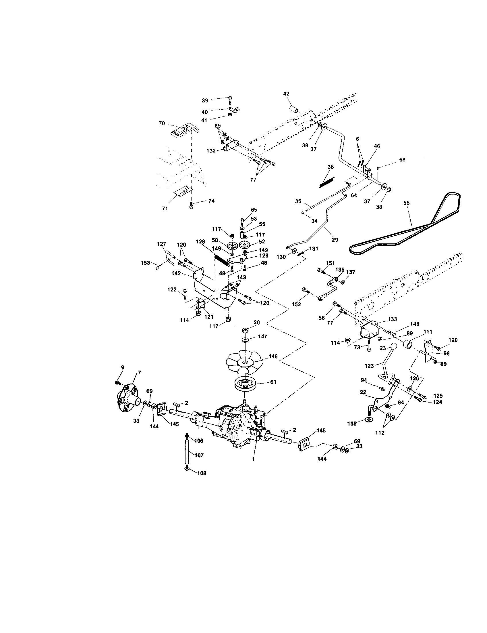 Craftsman 917275041 ground drive diagram