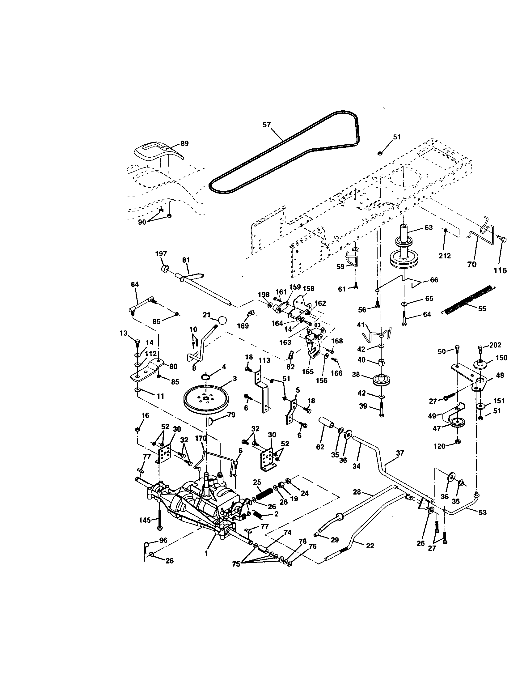 Craftsman 917271815 ground drive diagram