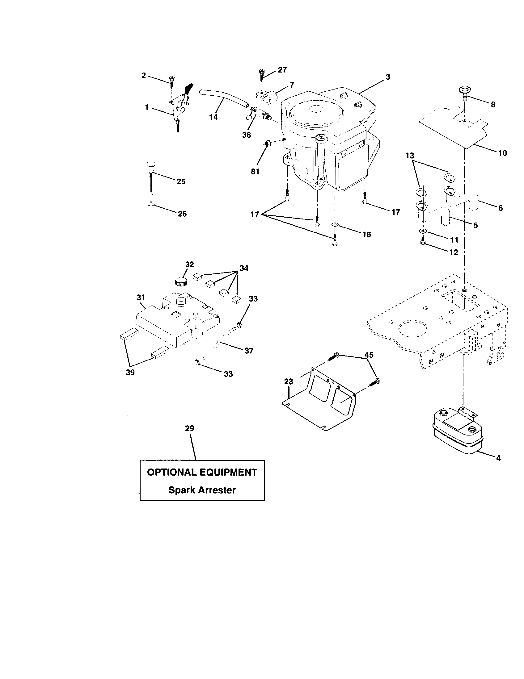 Craftsman 917271815 engine diagram