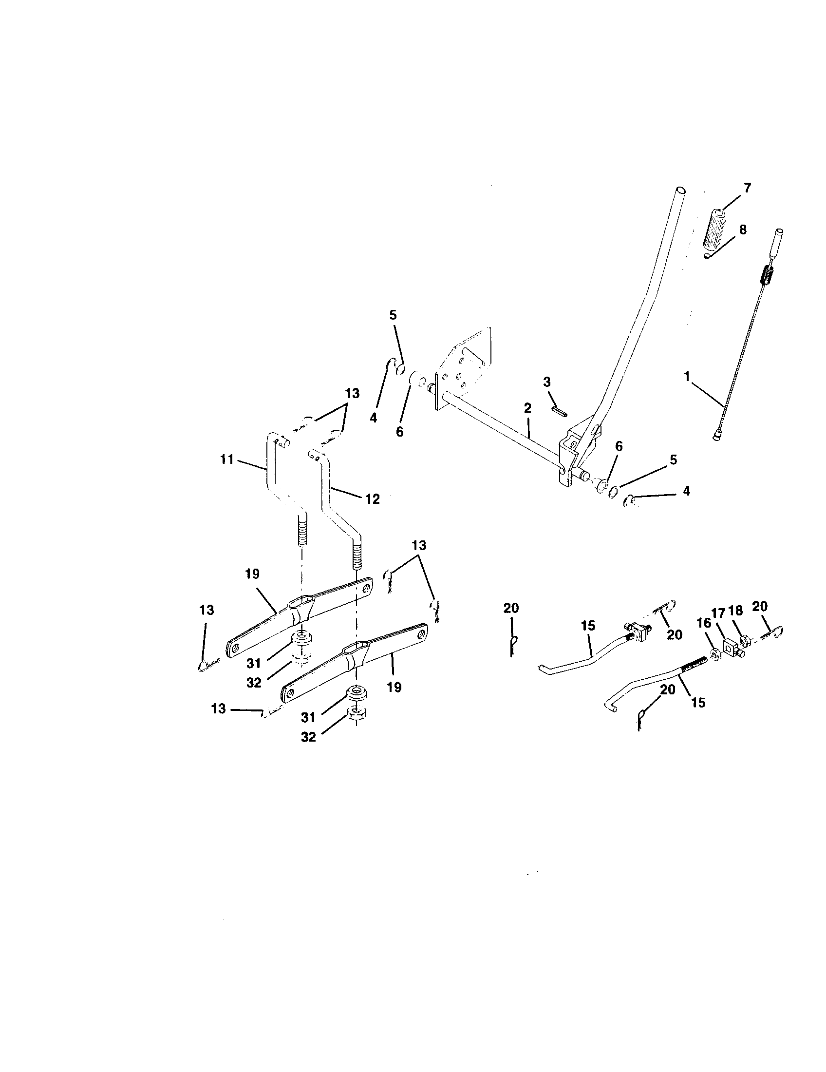 Craftsman 917271815 lift assembly diagram