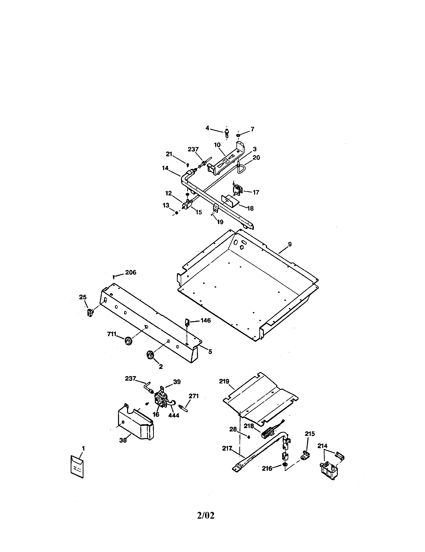 Kenmore 36275181691 gas and burner diagram