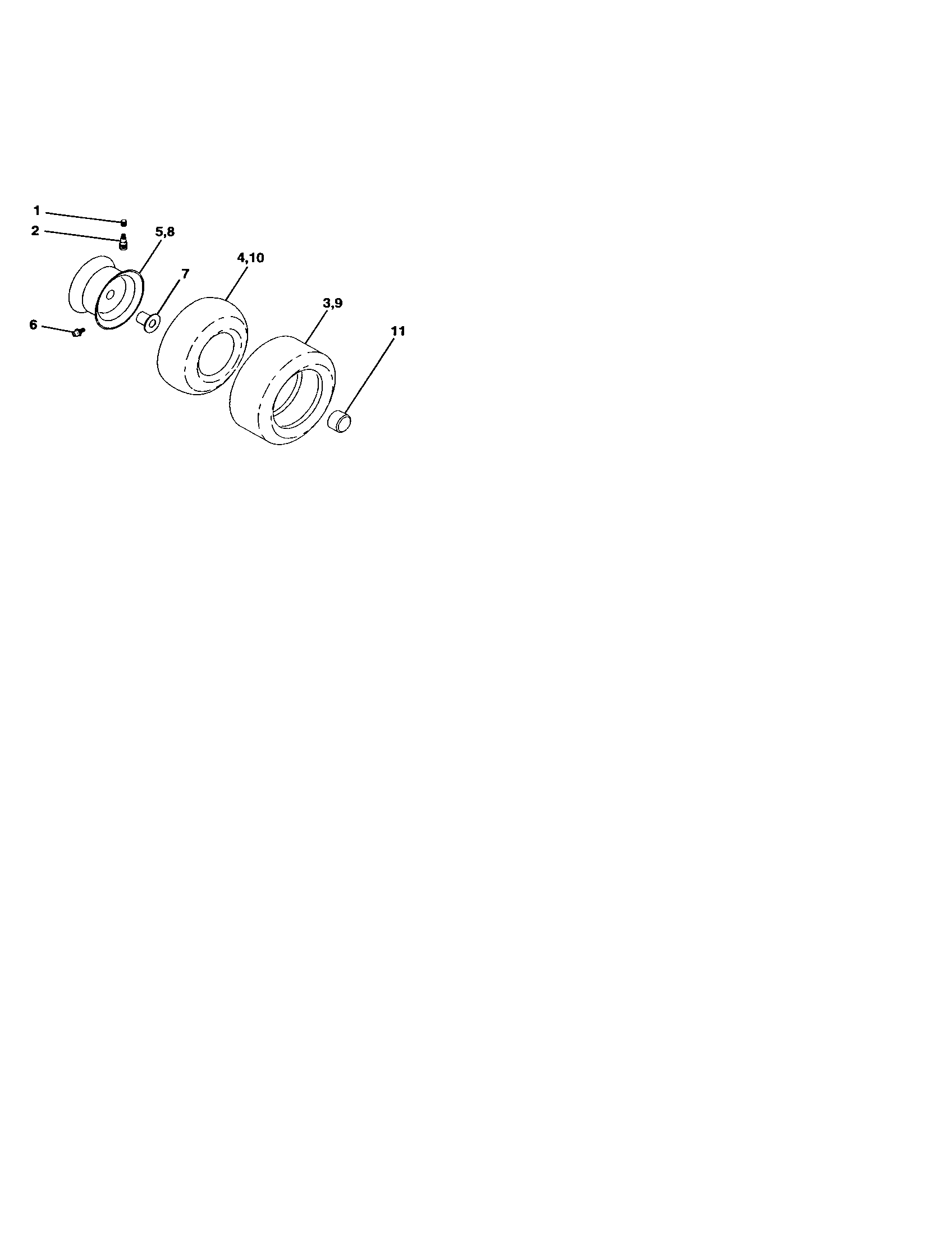 Craftsman 917271551 wheels and tires diagram