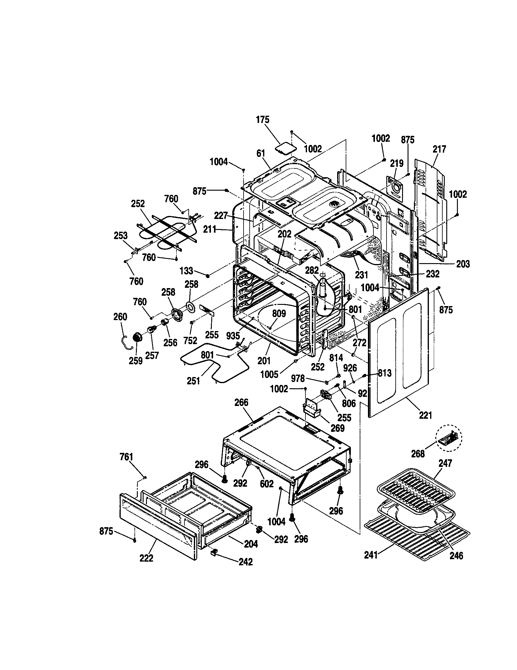 Kenmore 91192714020 body diagram