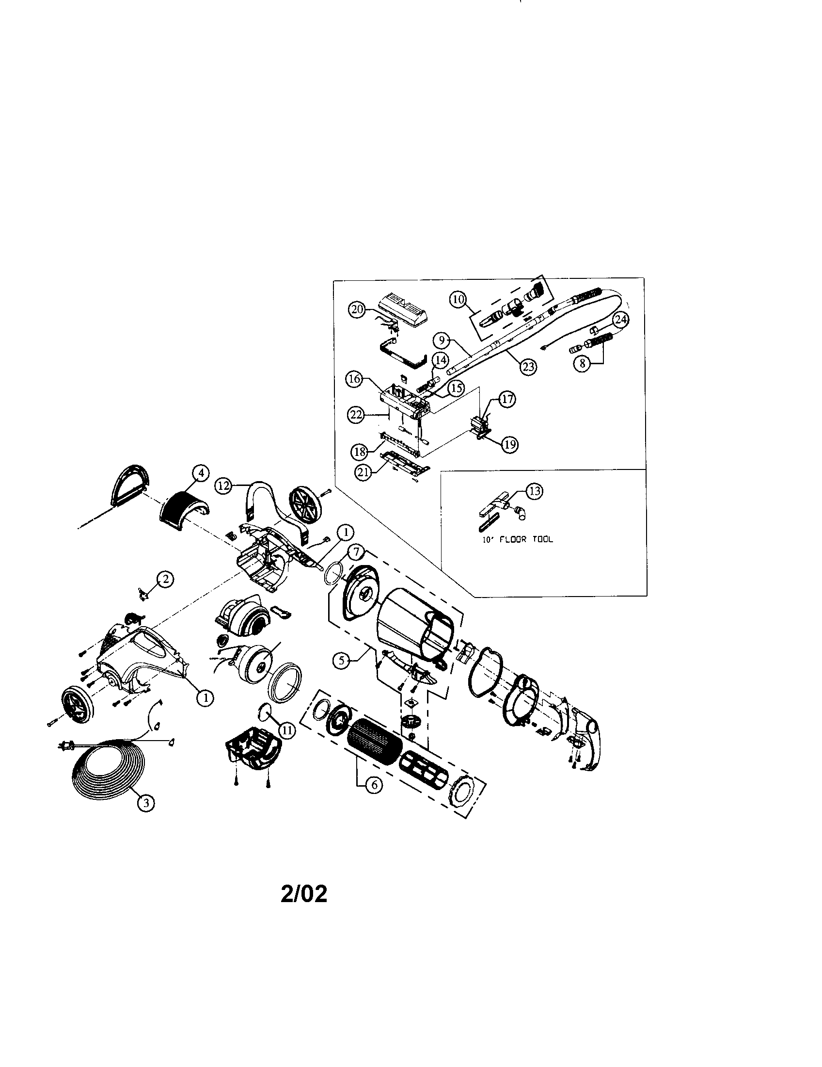Dirt Devil 082550 breeze vision diagram