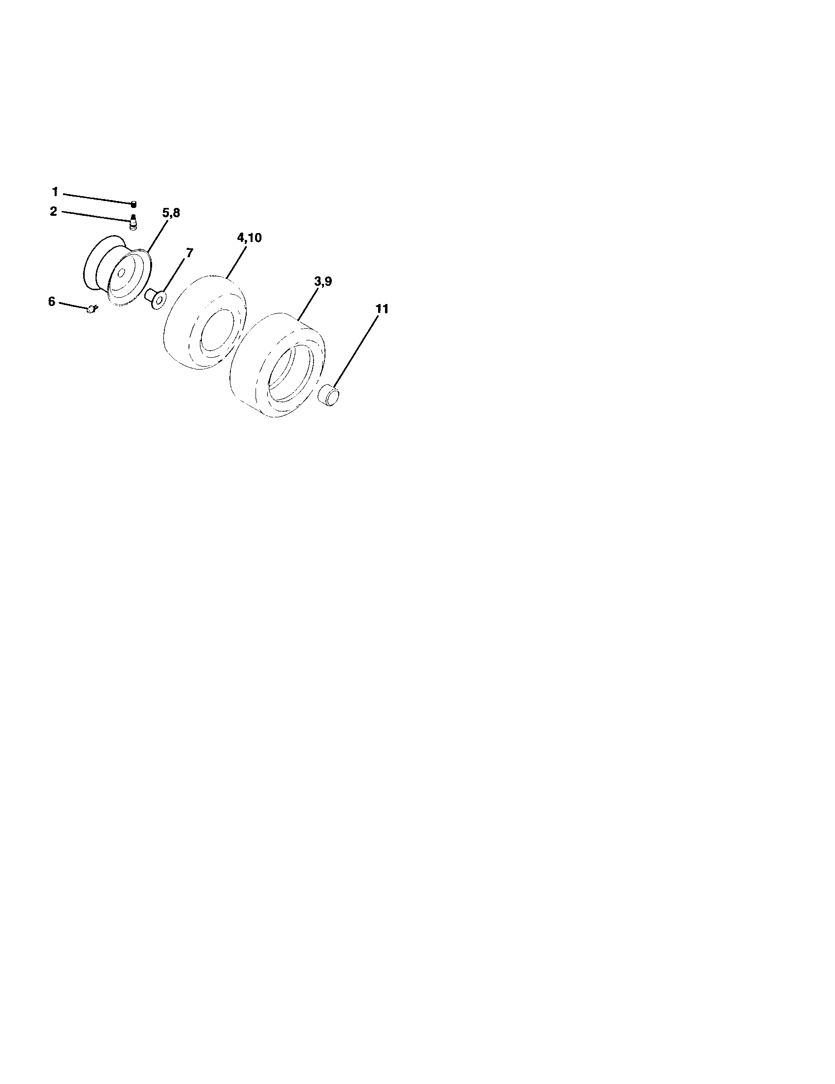 Craftsman 917272069 wheels and tires diagram