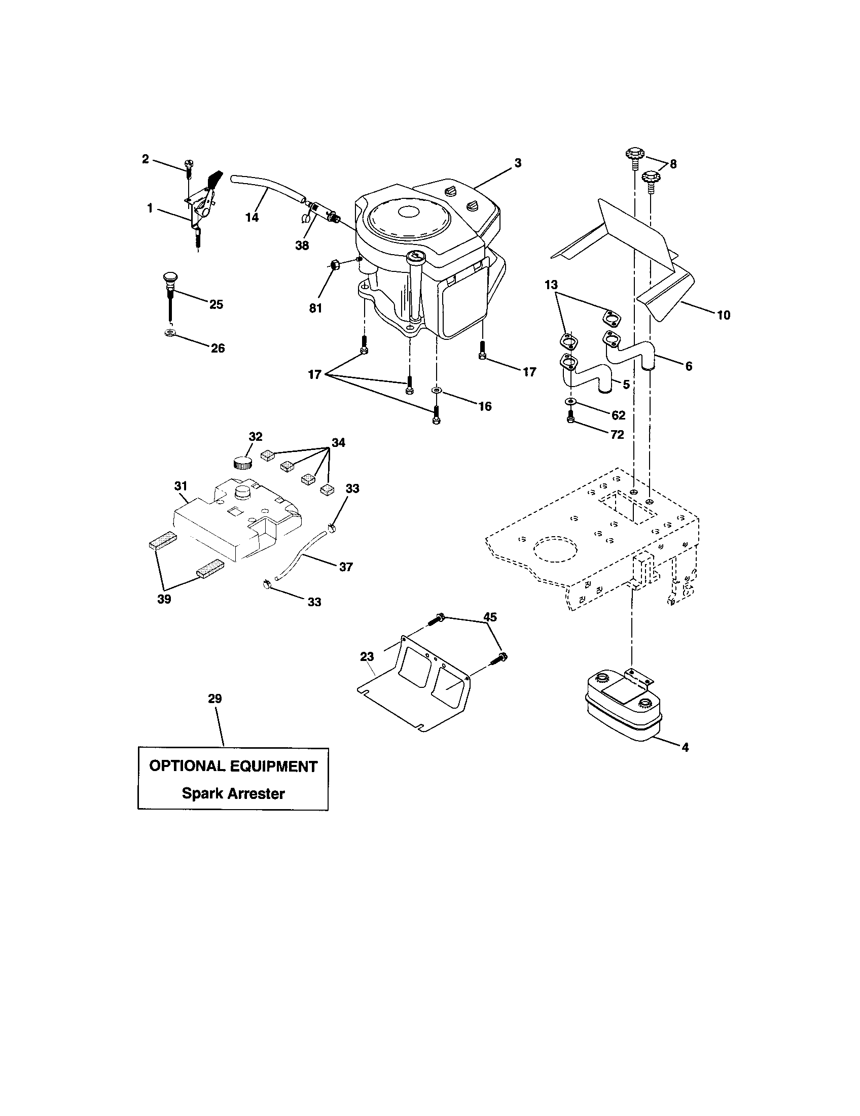 Craftsman 917271850 engine diagram
