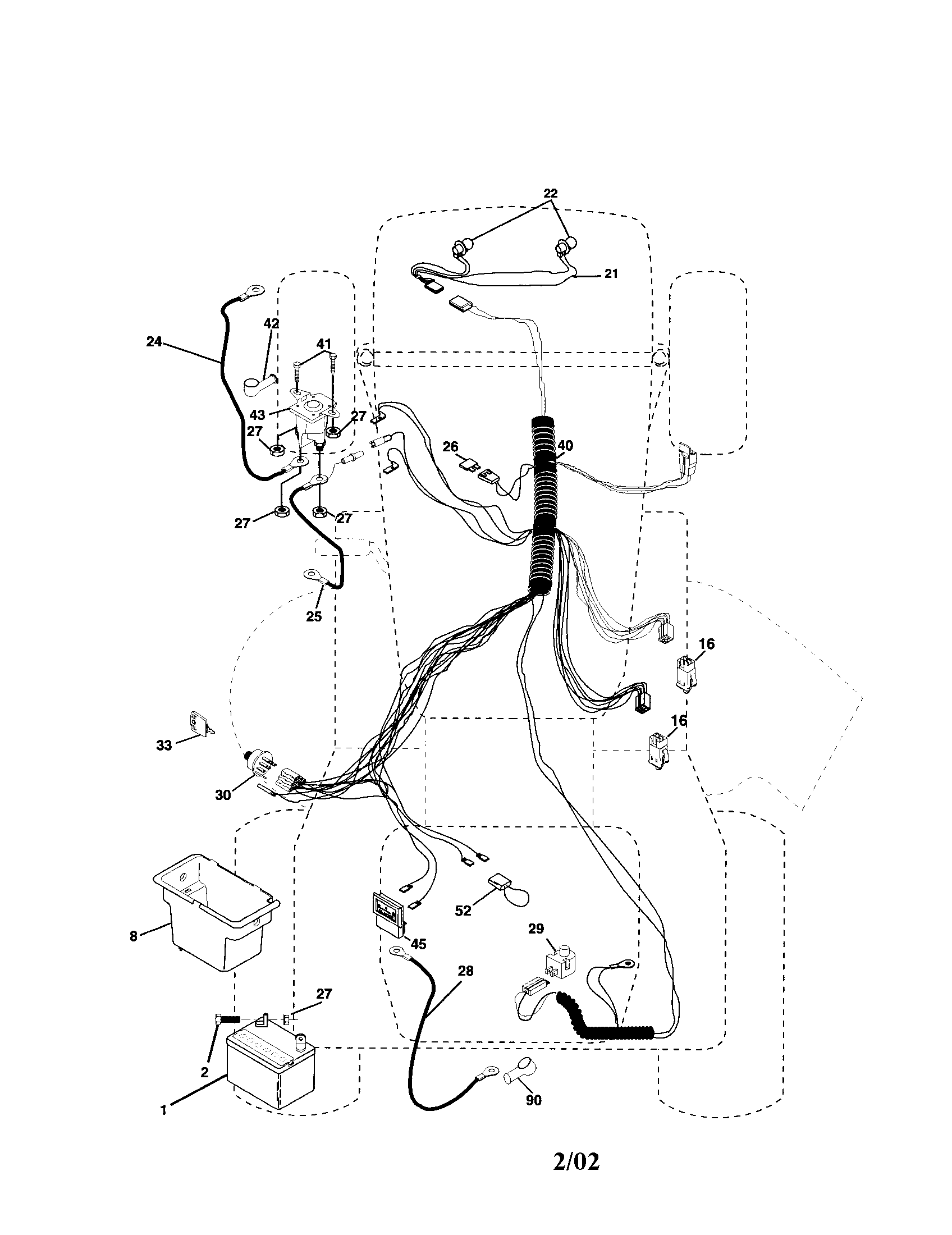 Poulan 917279890 electrical diagram