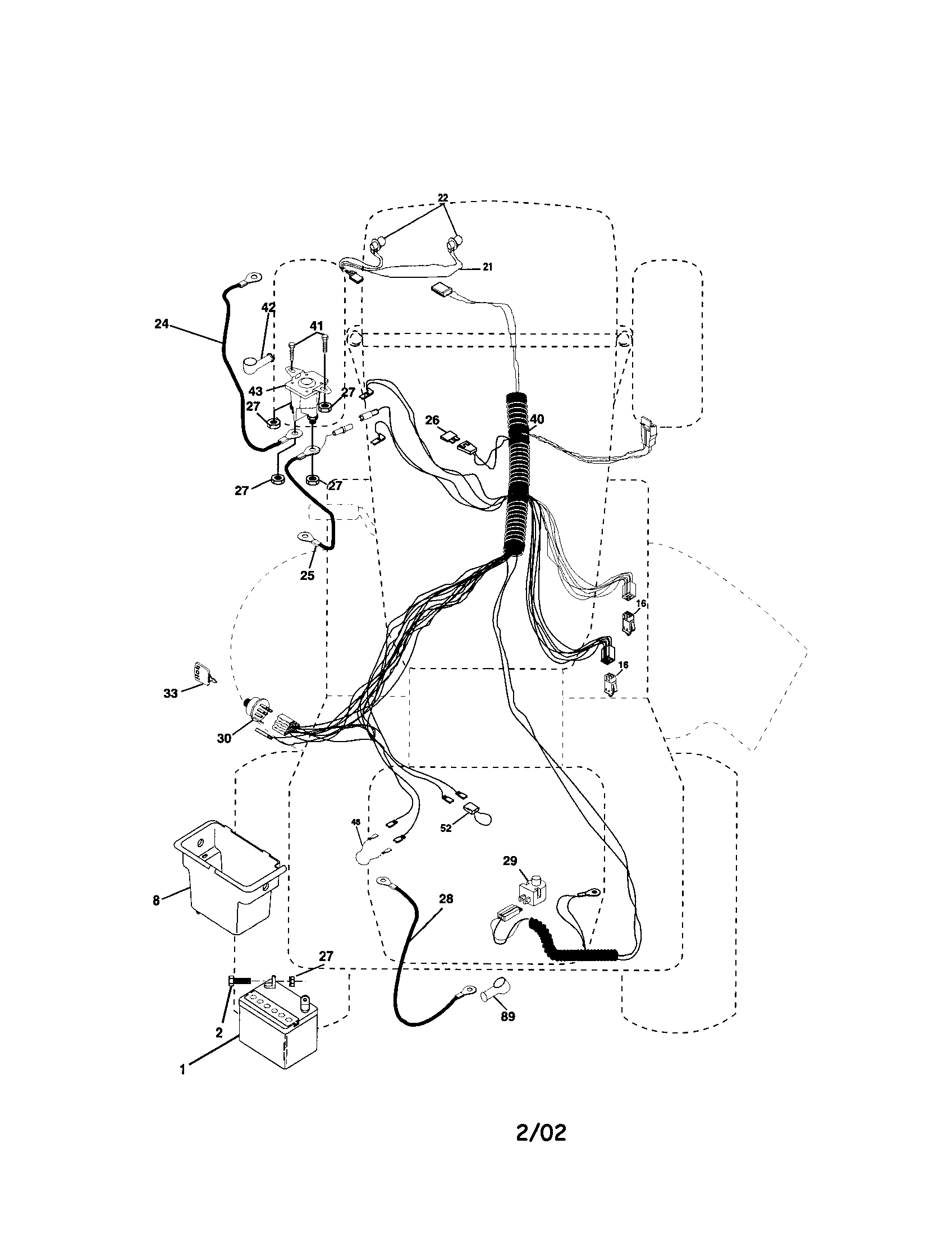 Poulan PO14538A electrical diagram