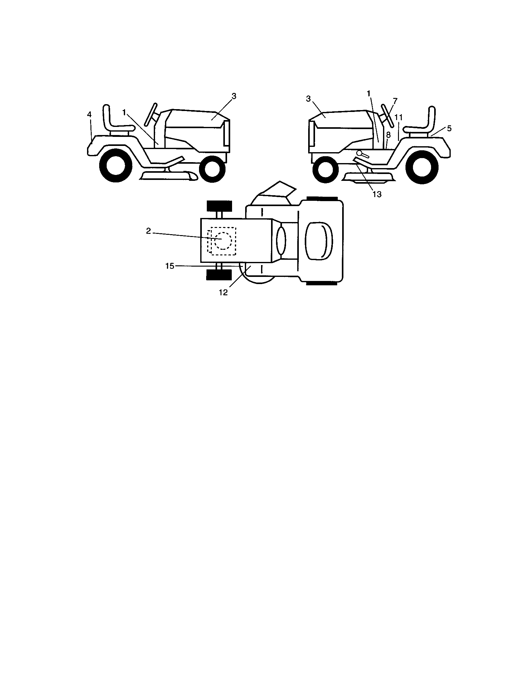 Poulan PO14538A decals diagram