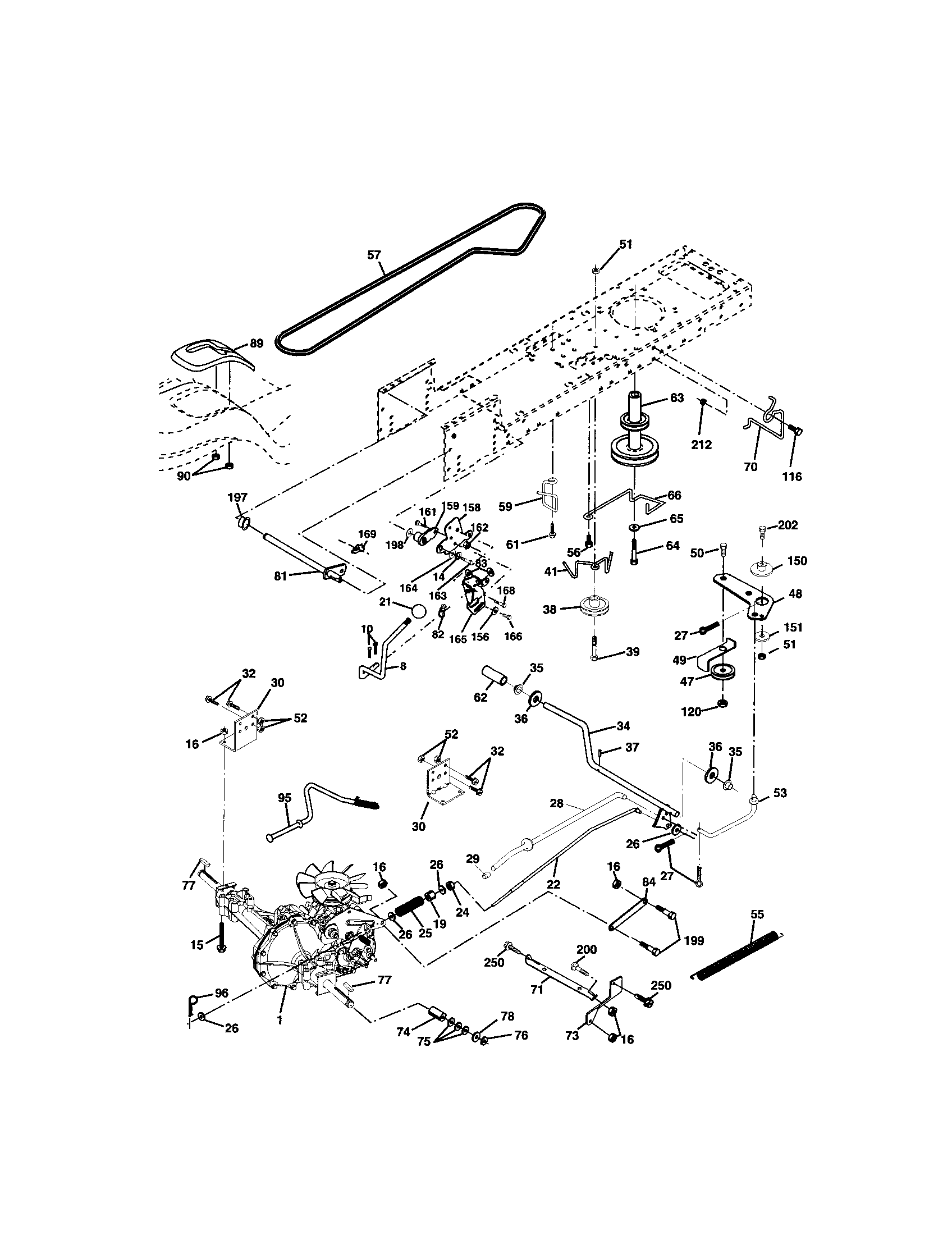 Craftsman 917272460 ground drive diagram