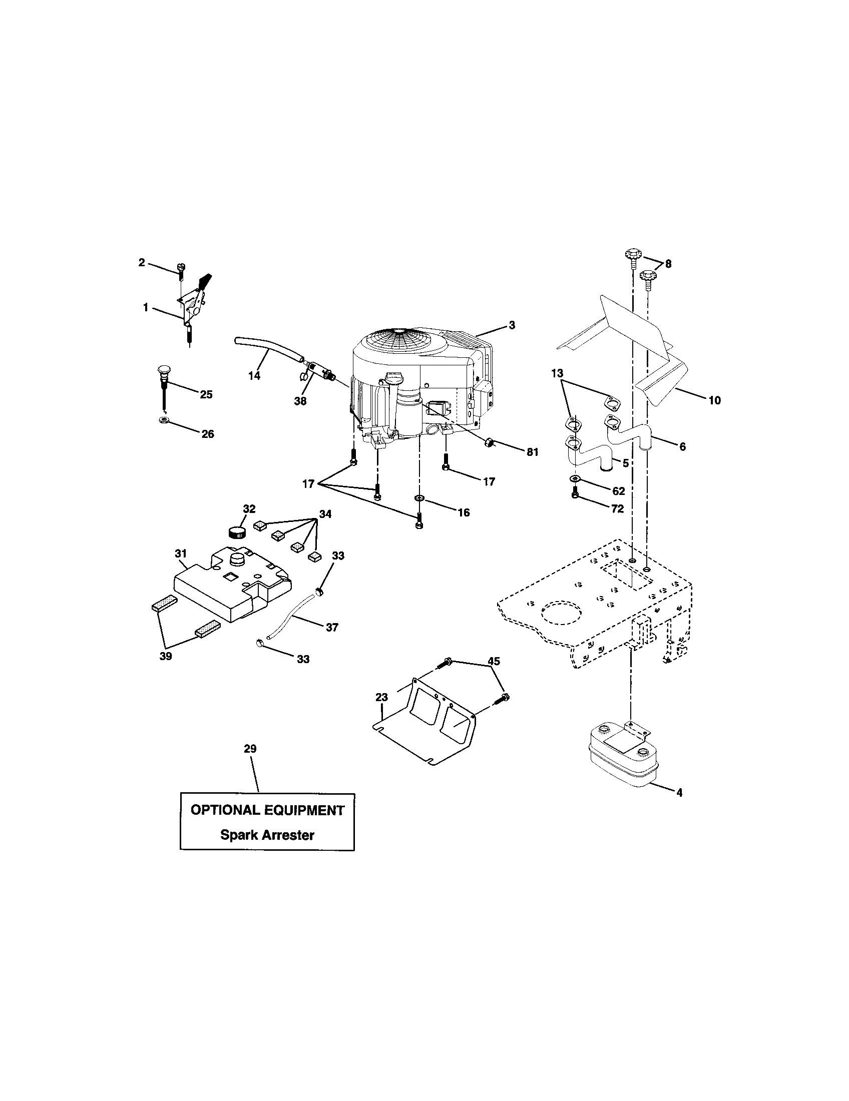 Craftsman 917272460 engine diagram