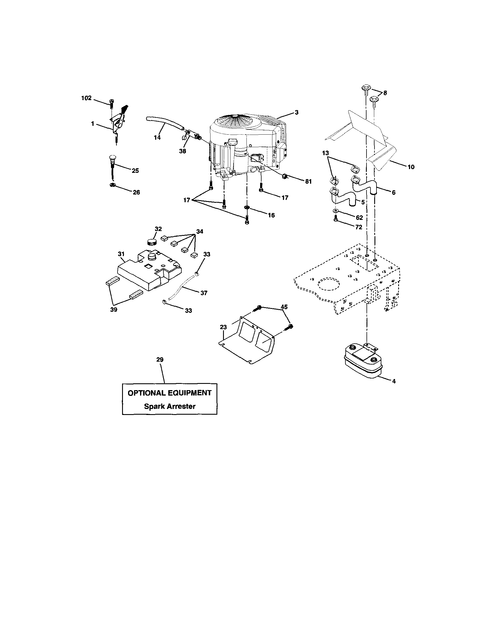 Craftsman 917272450 engine diagram