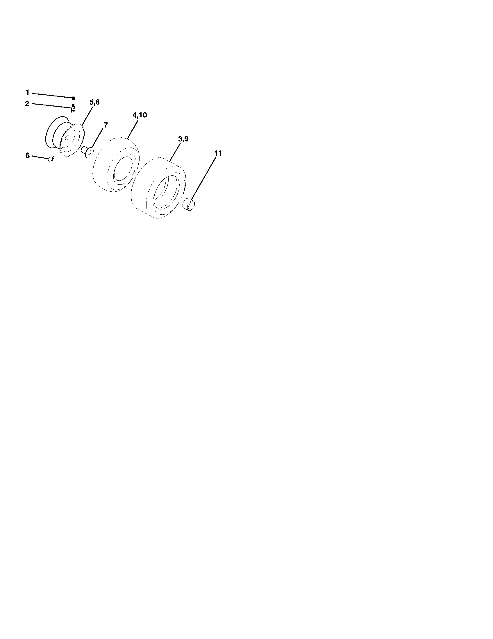 Craftsman 917272480 wheels and tires diagram