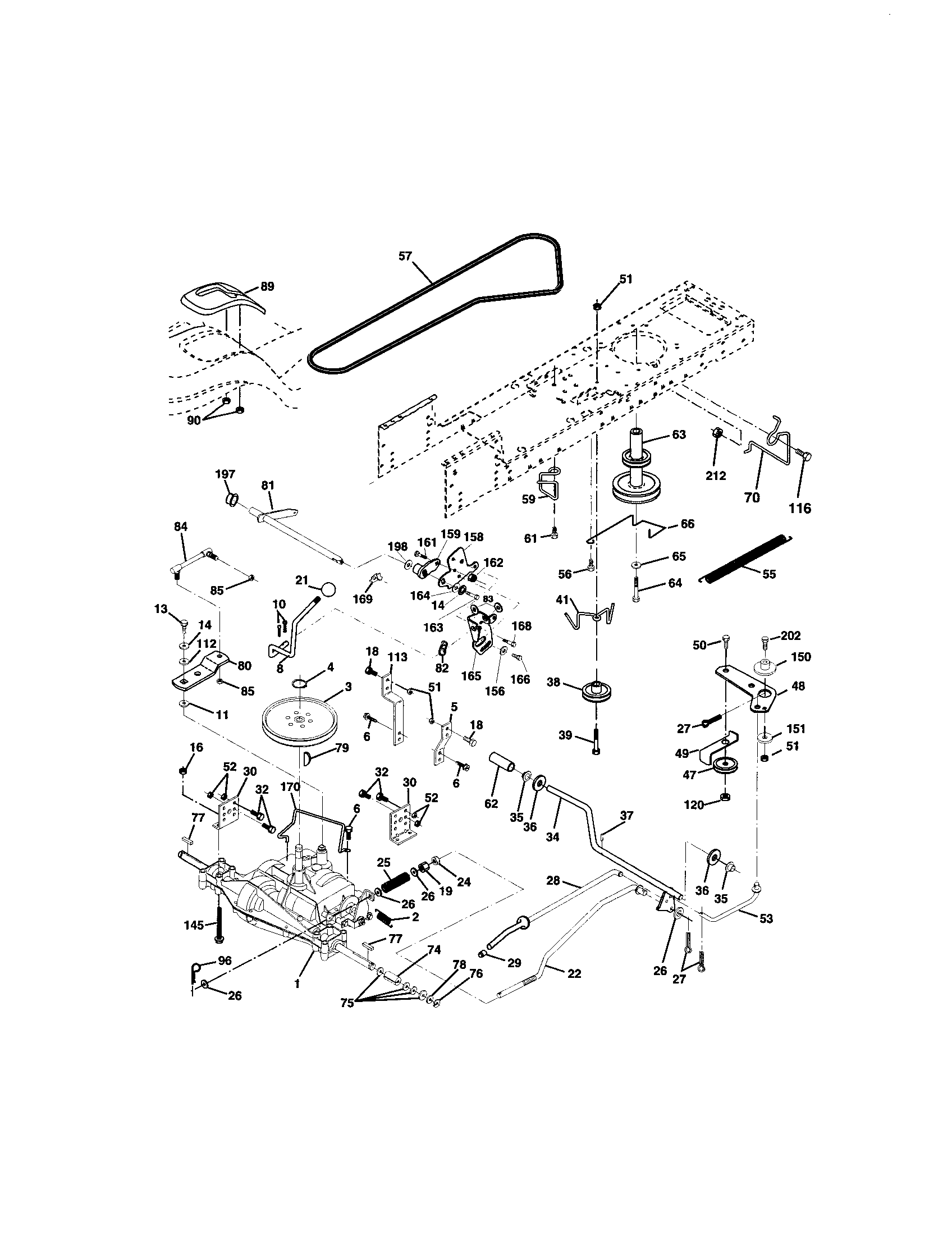 Craftsman 917272074 ground drive diagram