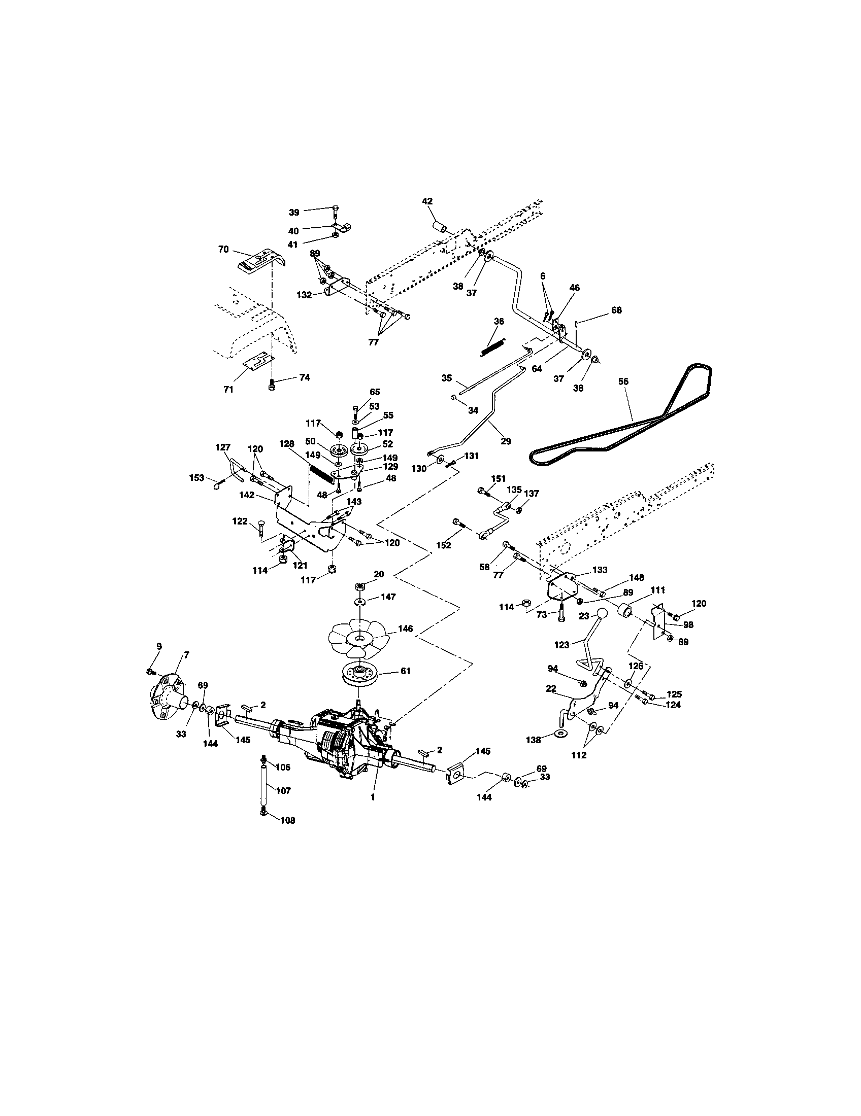 Craftsman 917275042 ground drive diagram