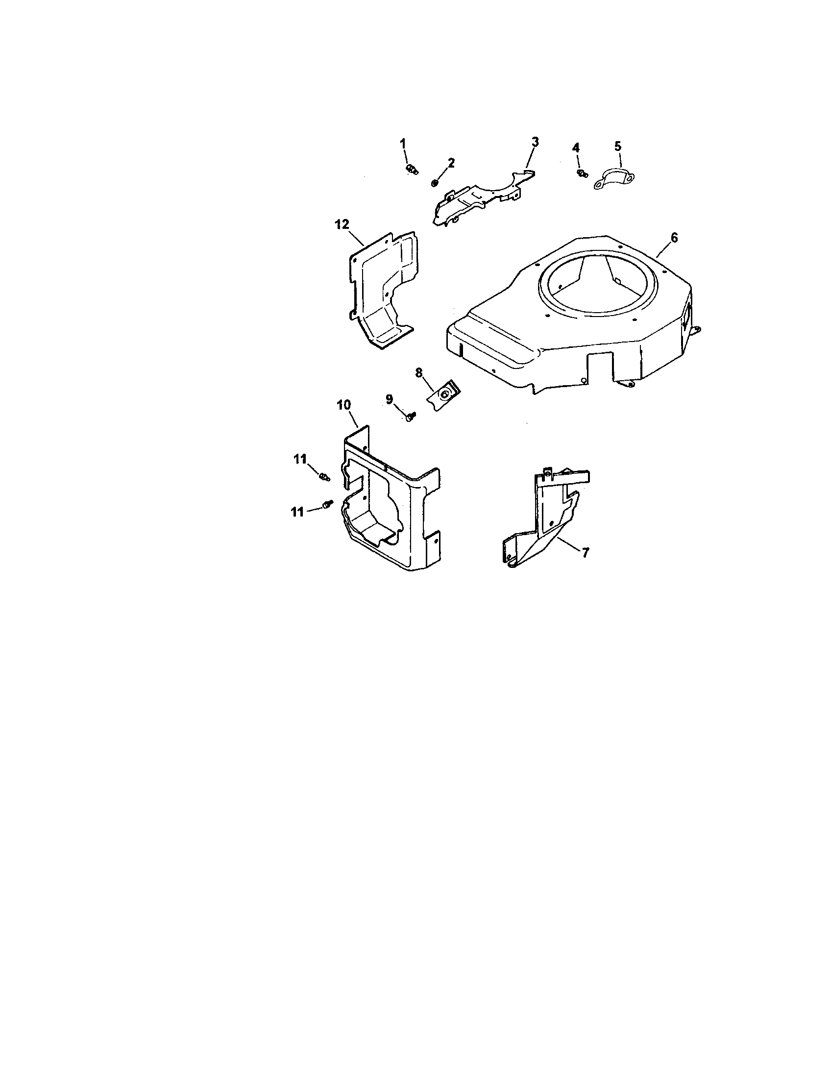 Craftsman 917272068 blower housing and baffles diagram