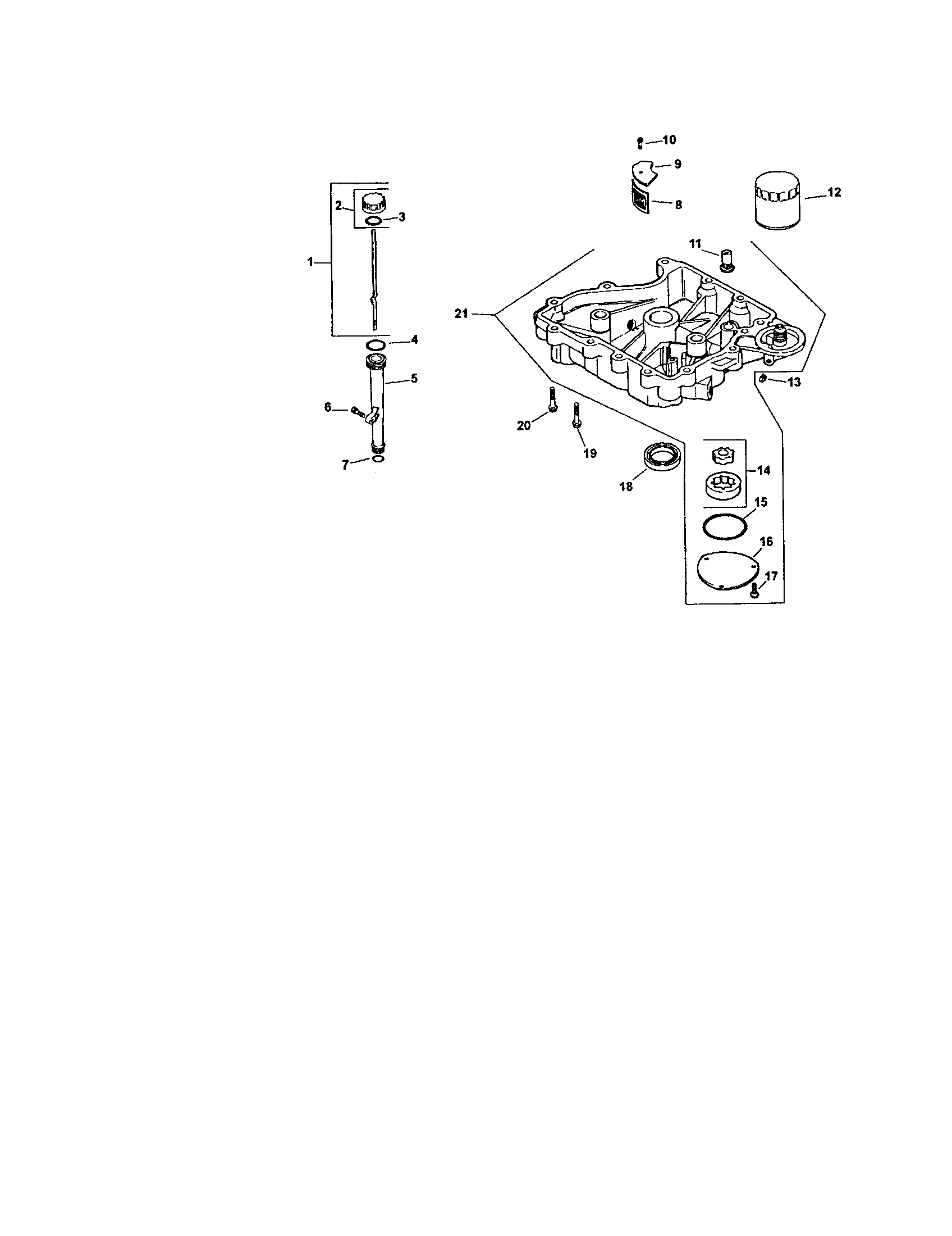 Craftsman 917272068 oil pan/lubrication diagram
