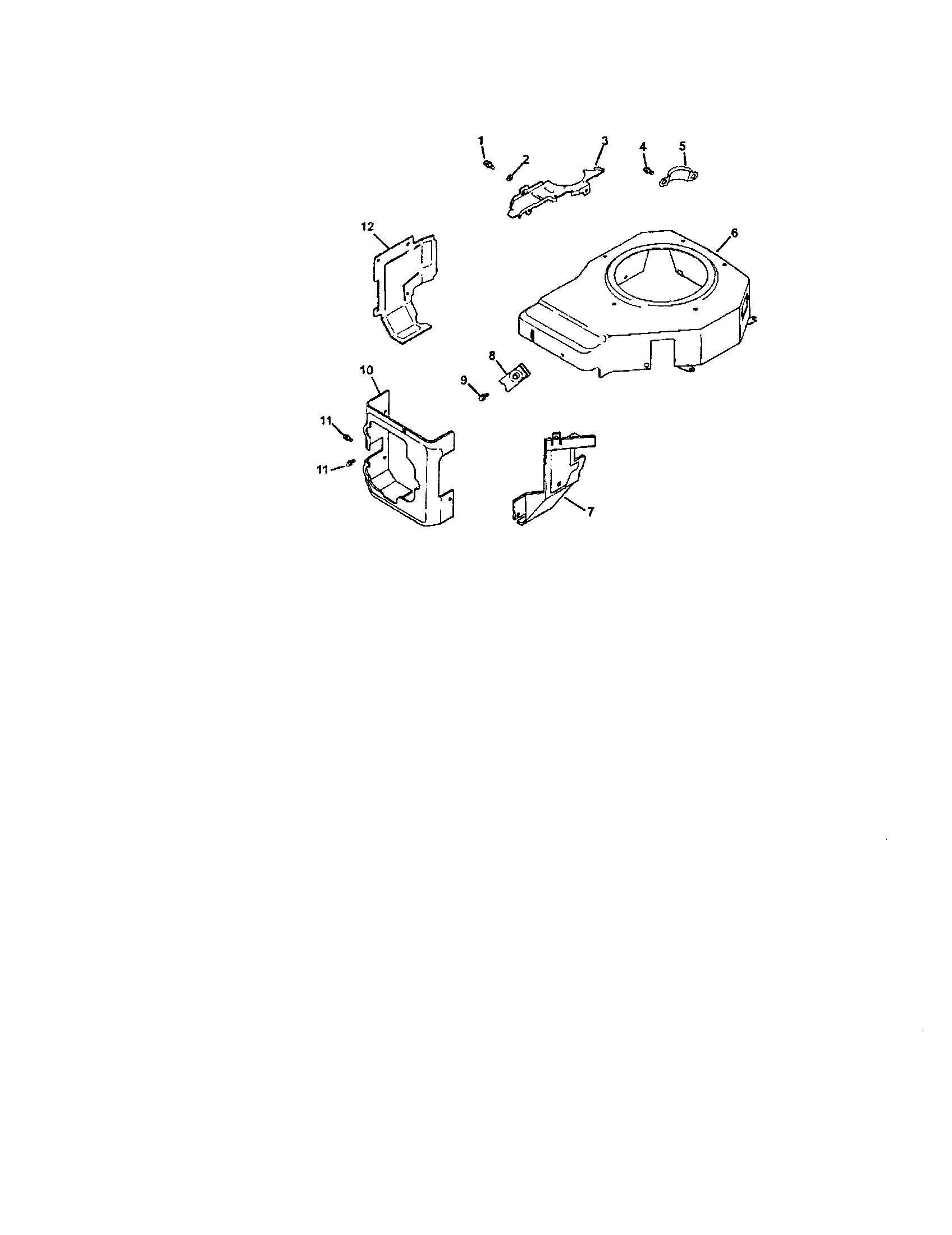 Craftsman 917272059 blower housing and baffles diagram