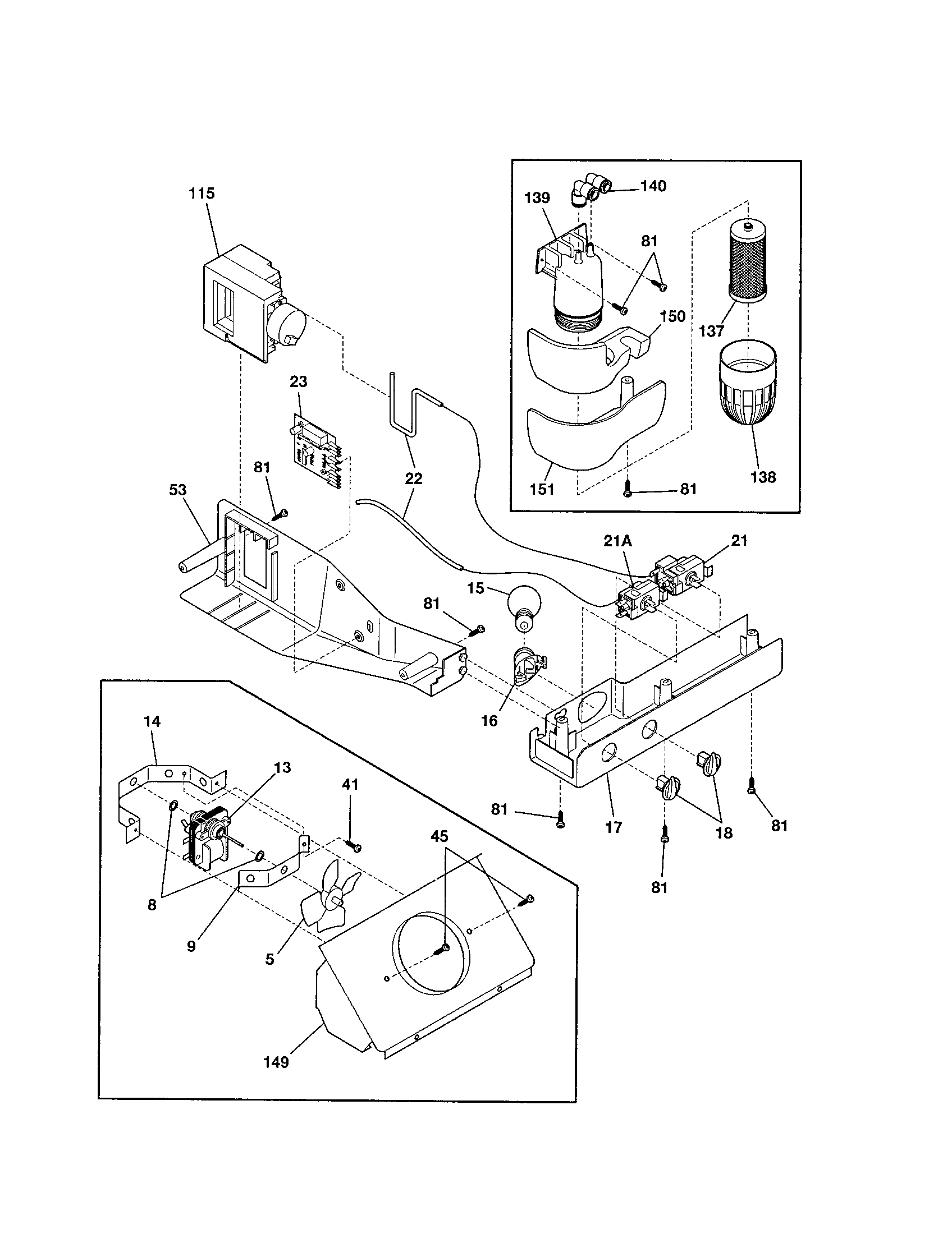 Frigidaire FRS23R4AW3 controls diagram