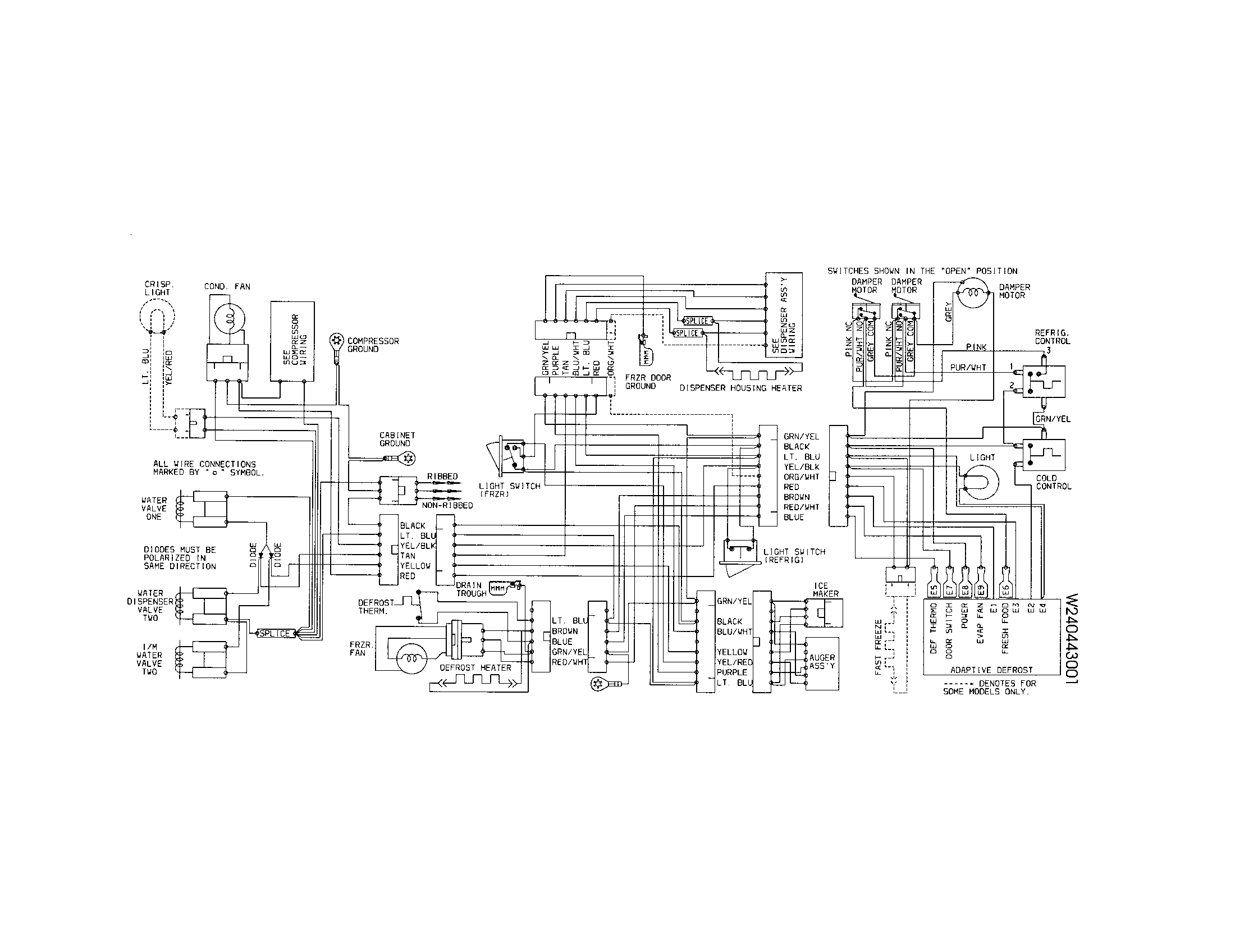 Frigidaire FRS23R4AW3 wiring diagram