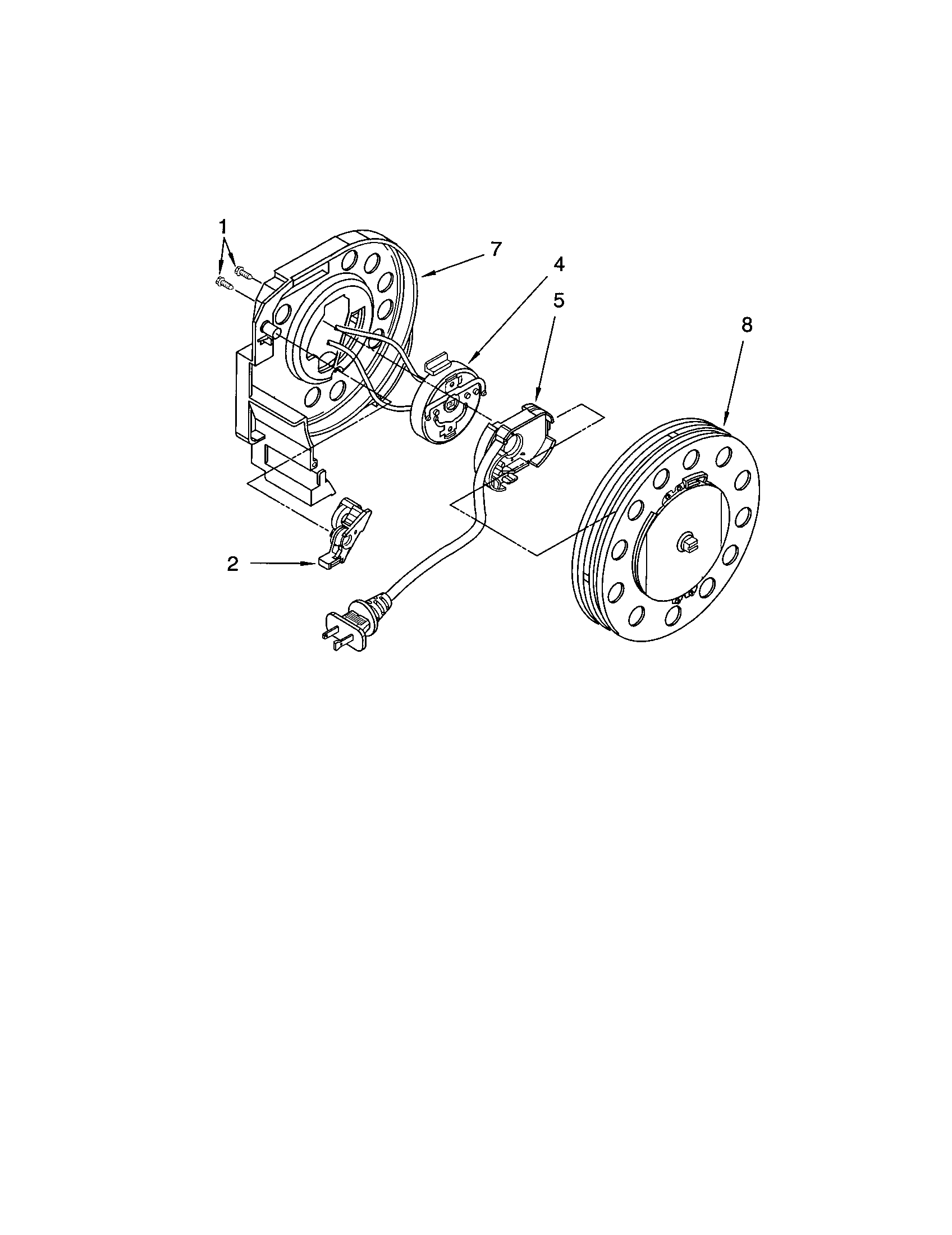 Kenmore 11620812009 power cord reel diagram