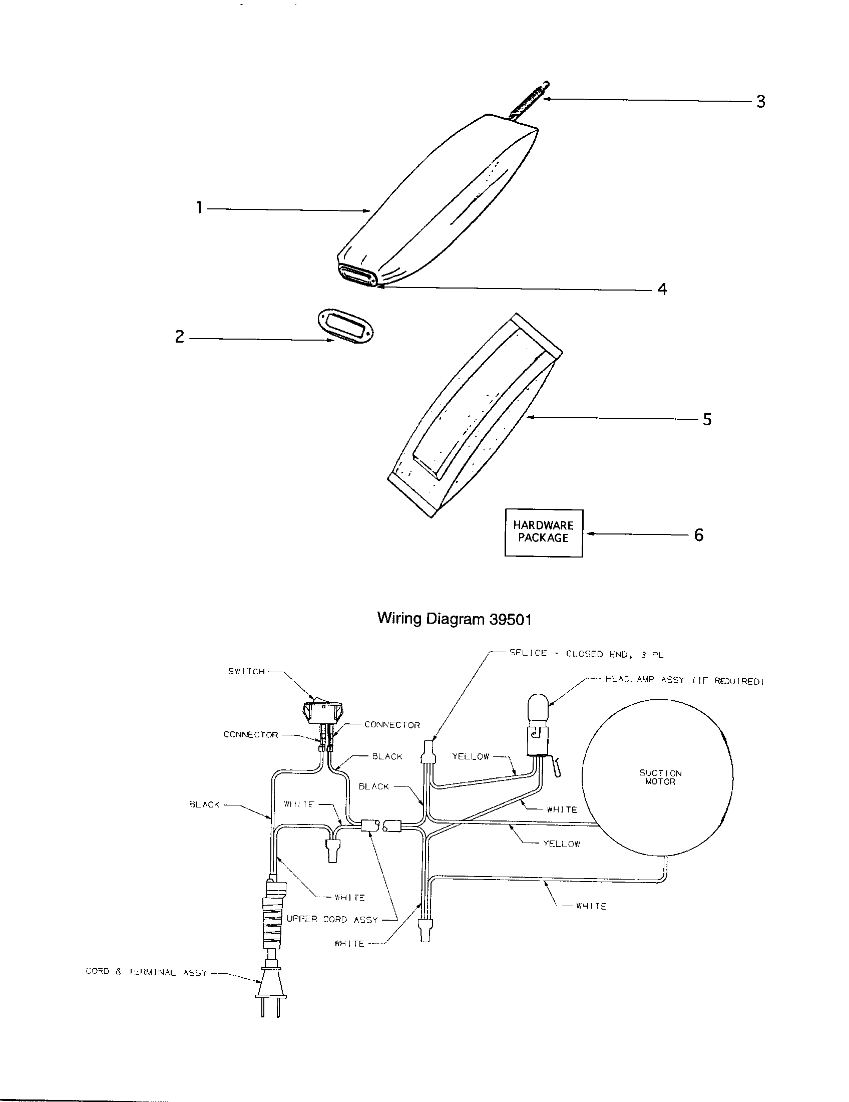 Eureka S670A bag/wiring diagram diagram