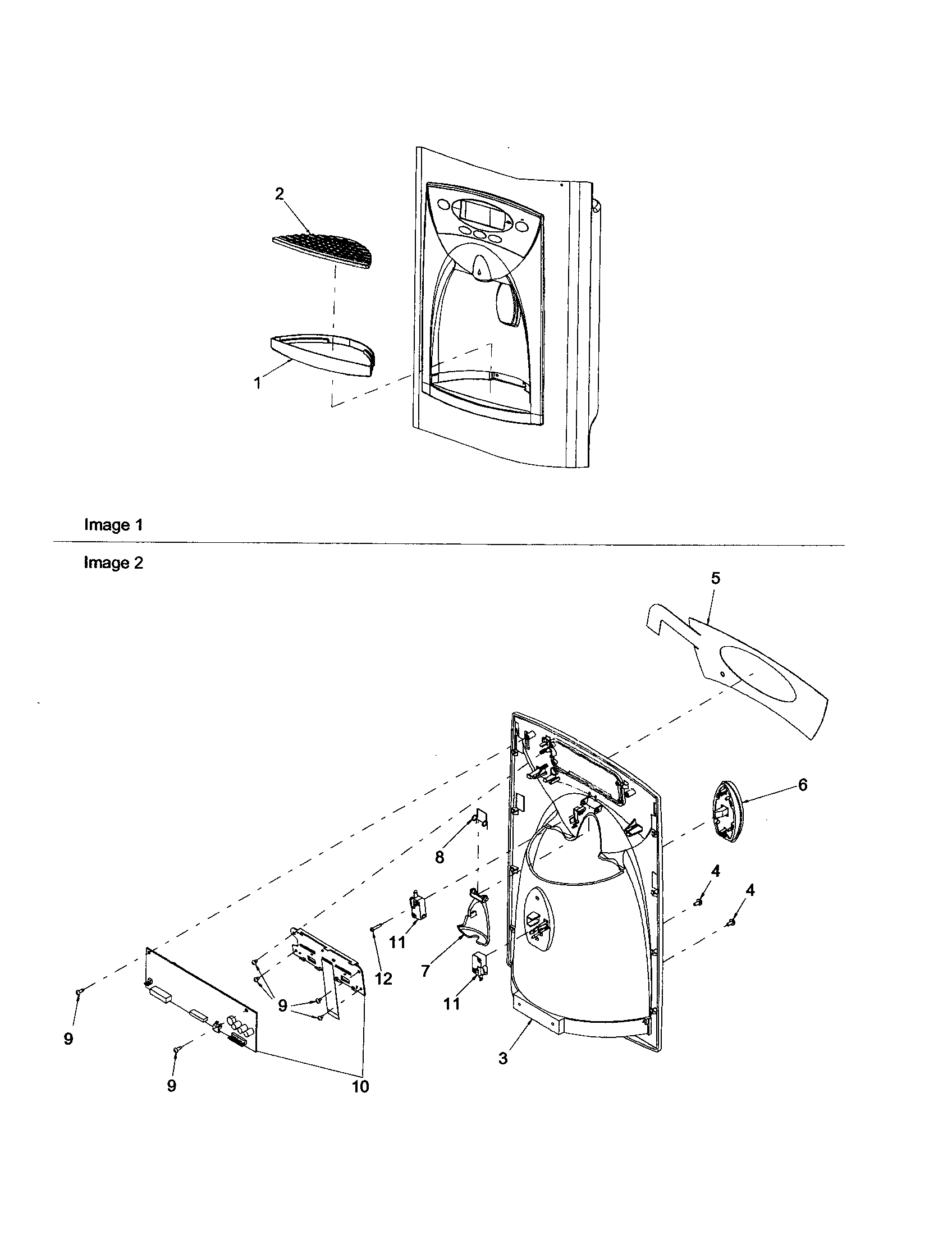 Amana ARS2667BB-PARS2667BB0 facade diagram
