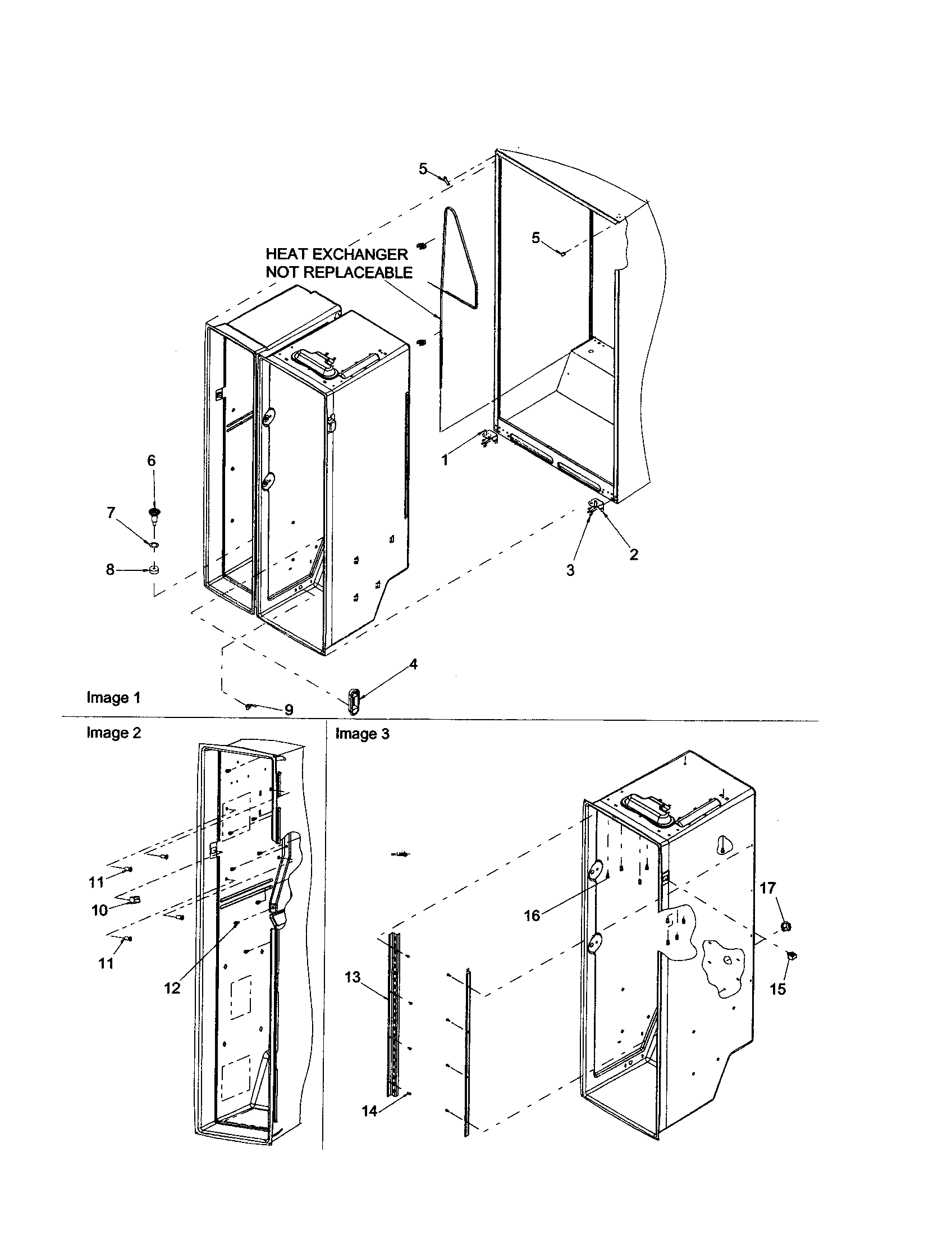 Amana ARS2667BB-PARS2667BB0 cabinet diagram