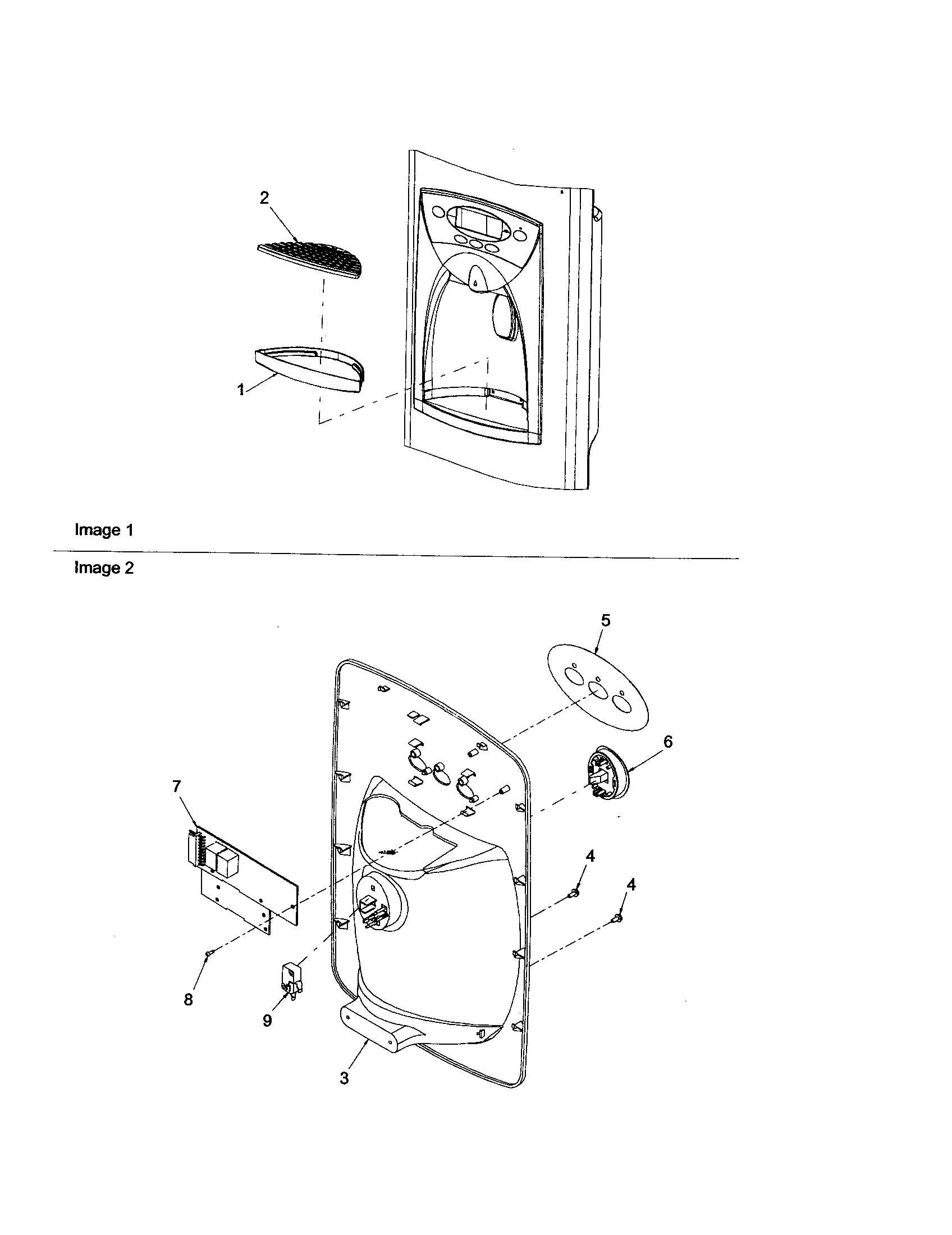 Amana DRSE663BW-PDRSE663BW0 facade diagram