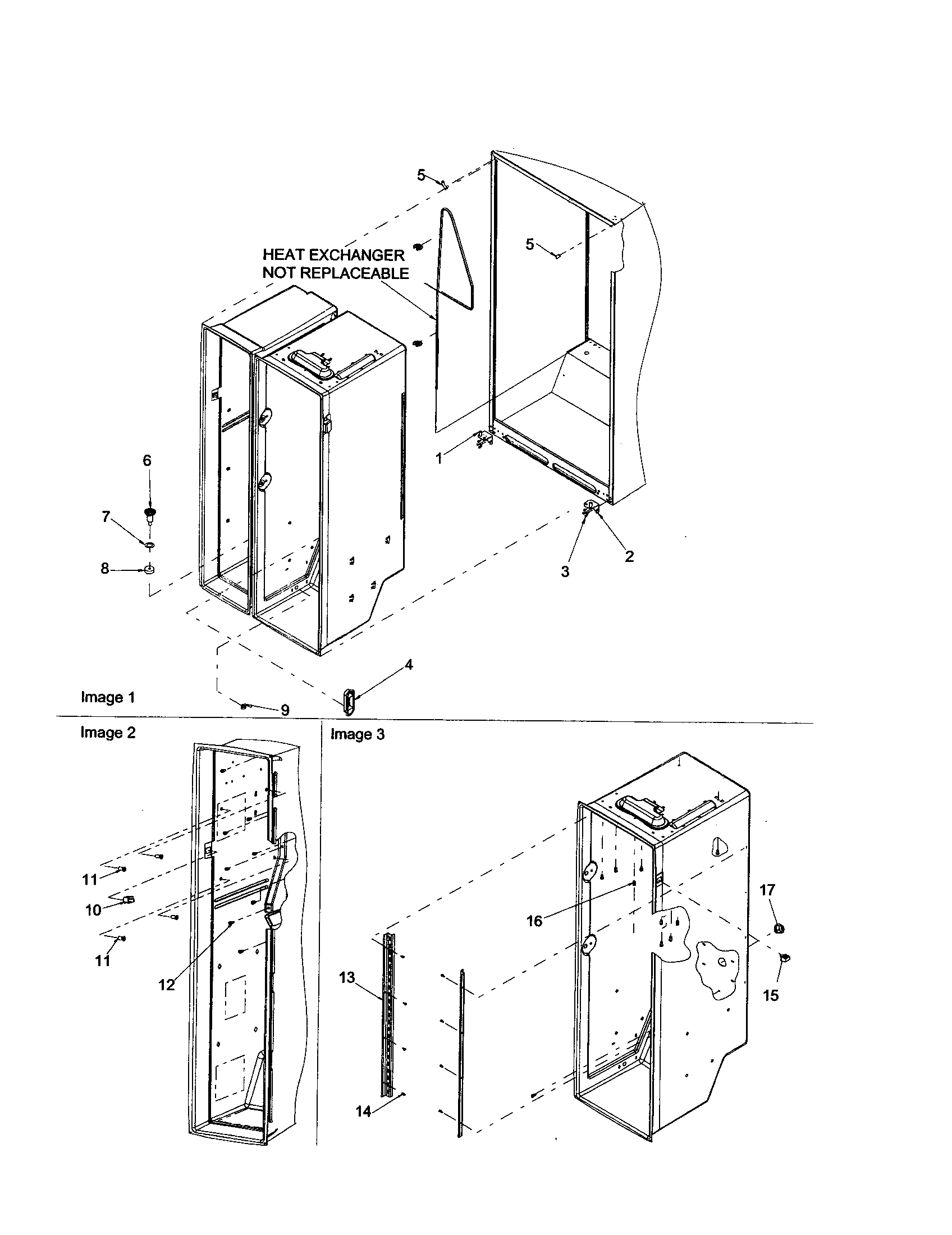 Amana DRSE663BW-PDRSE663BW0 cabinet diagram
