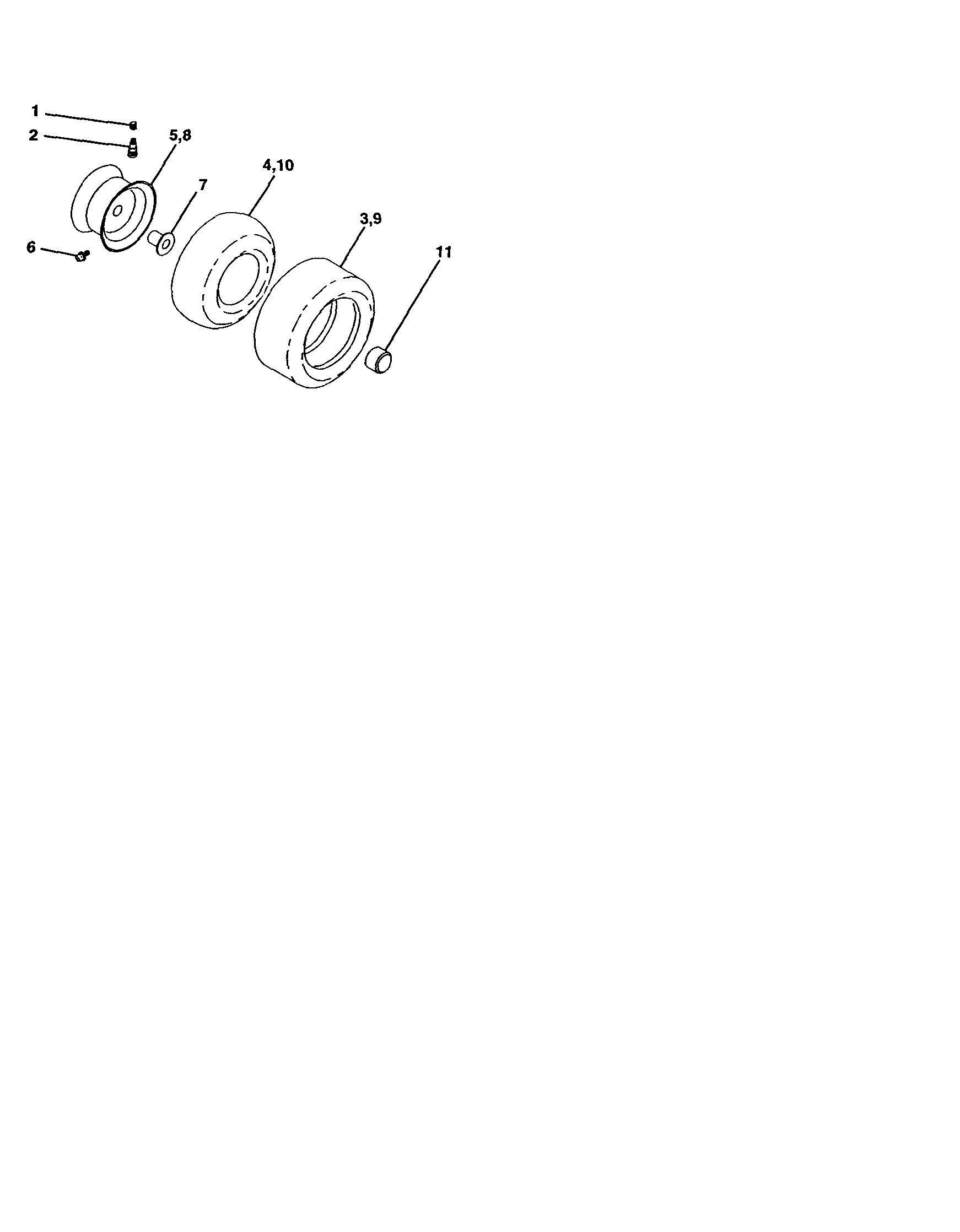 Craftsman 917277030 wheels and tires diagram