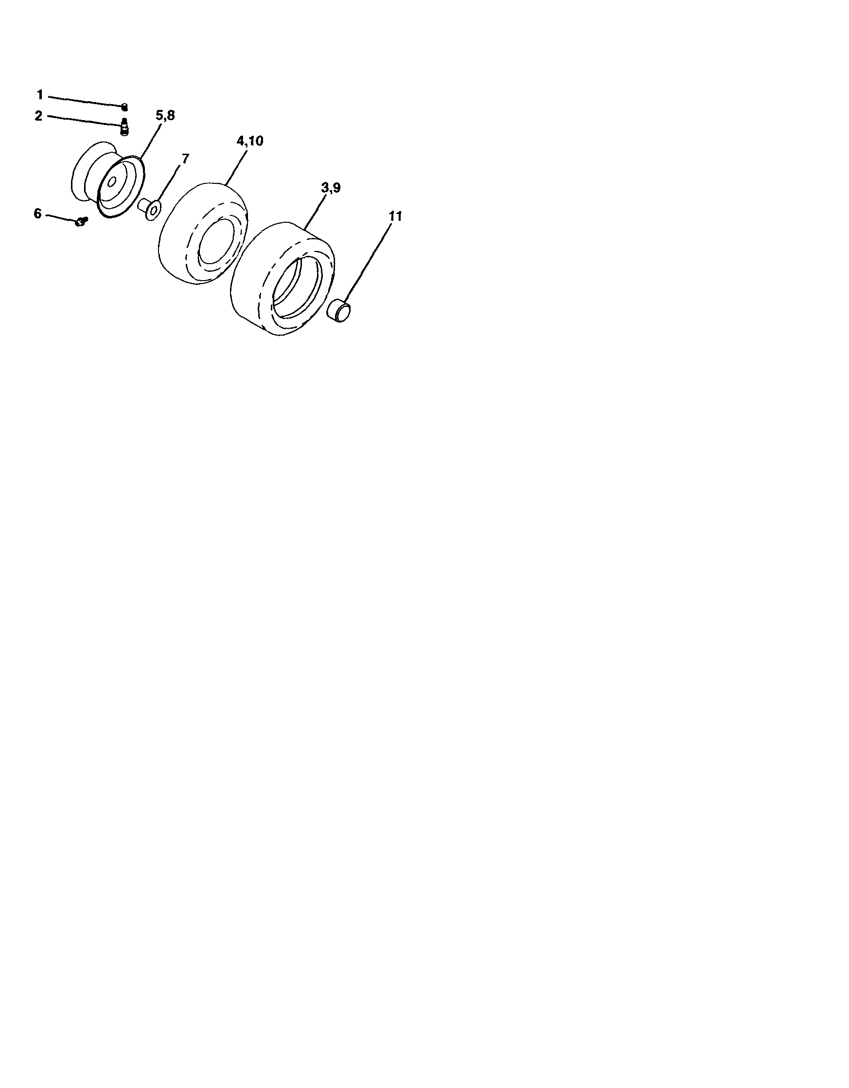 Craftsman 917277040 wheels and tires diagram