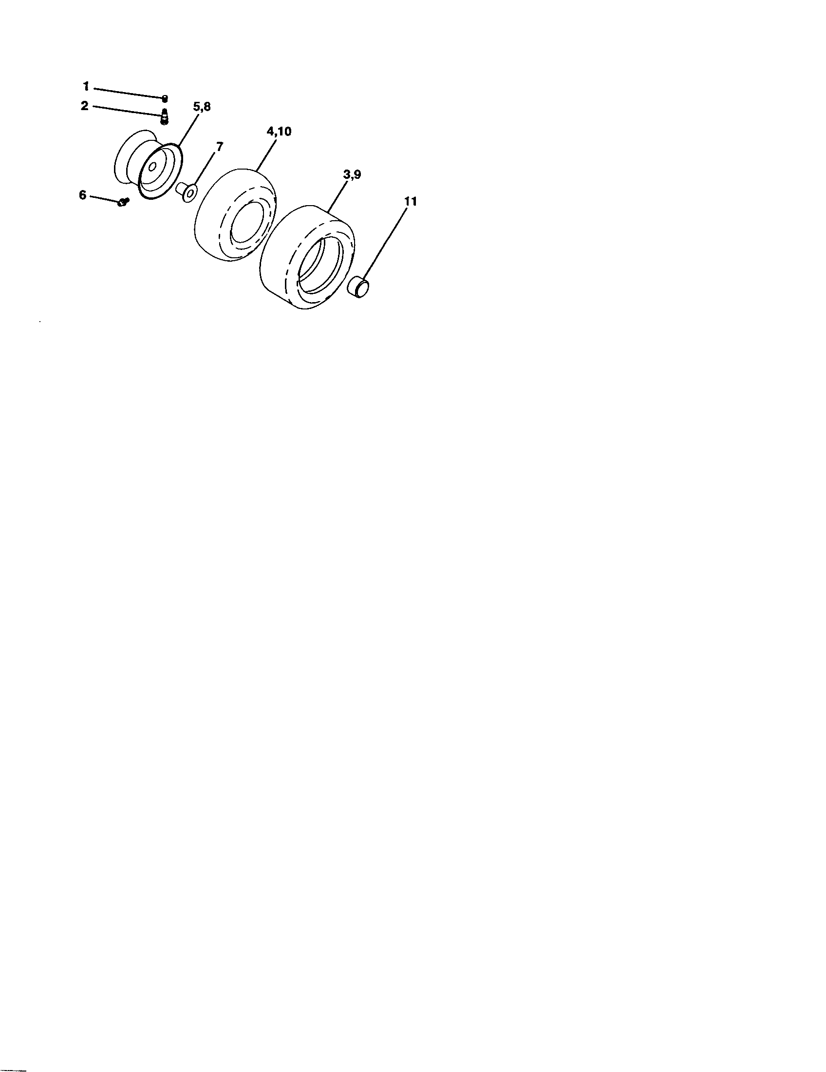 Craftsman 917277010 wheels and tires diagram