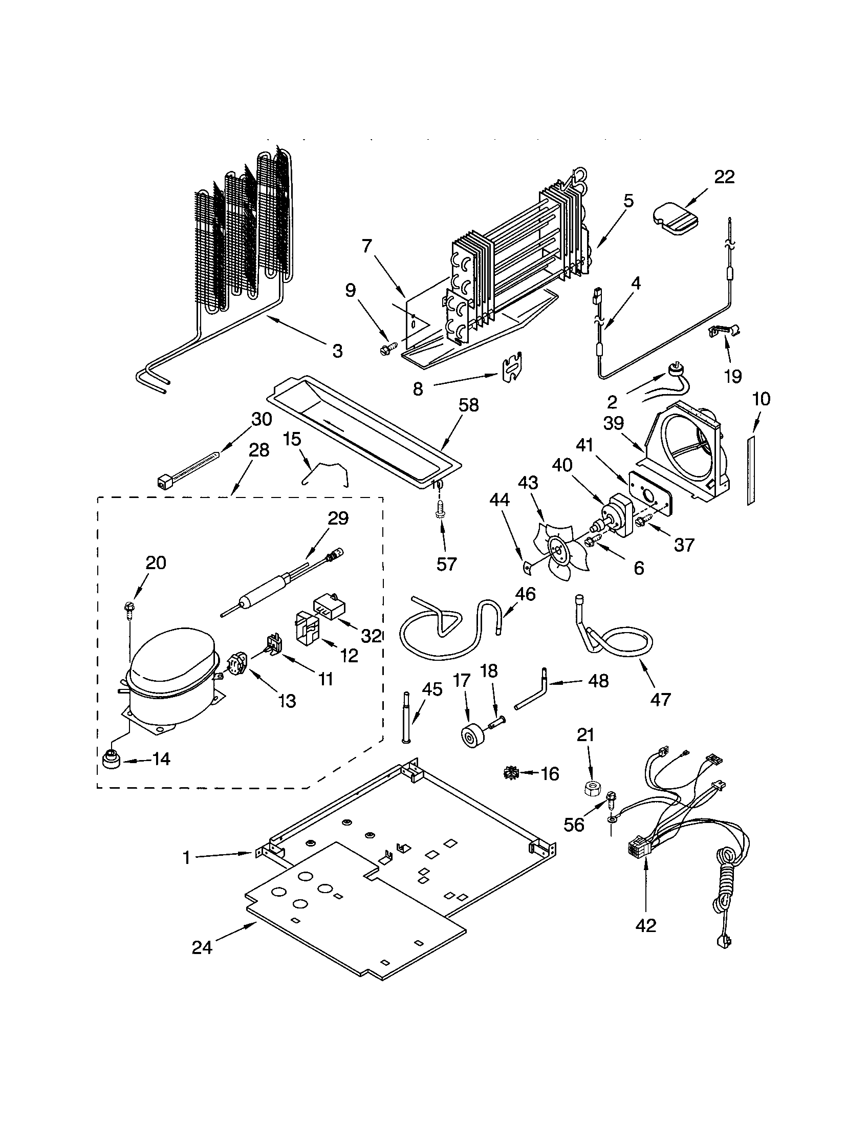 Kenmore 10661282102 unit diagram