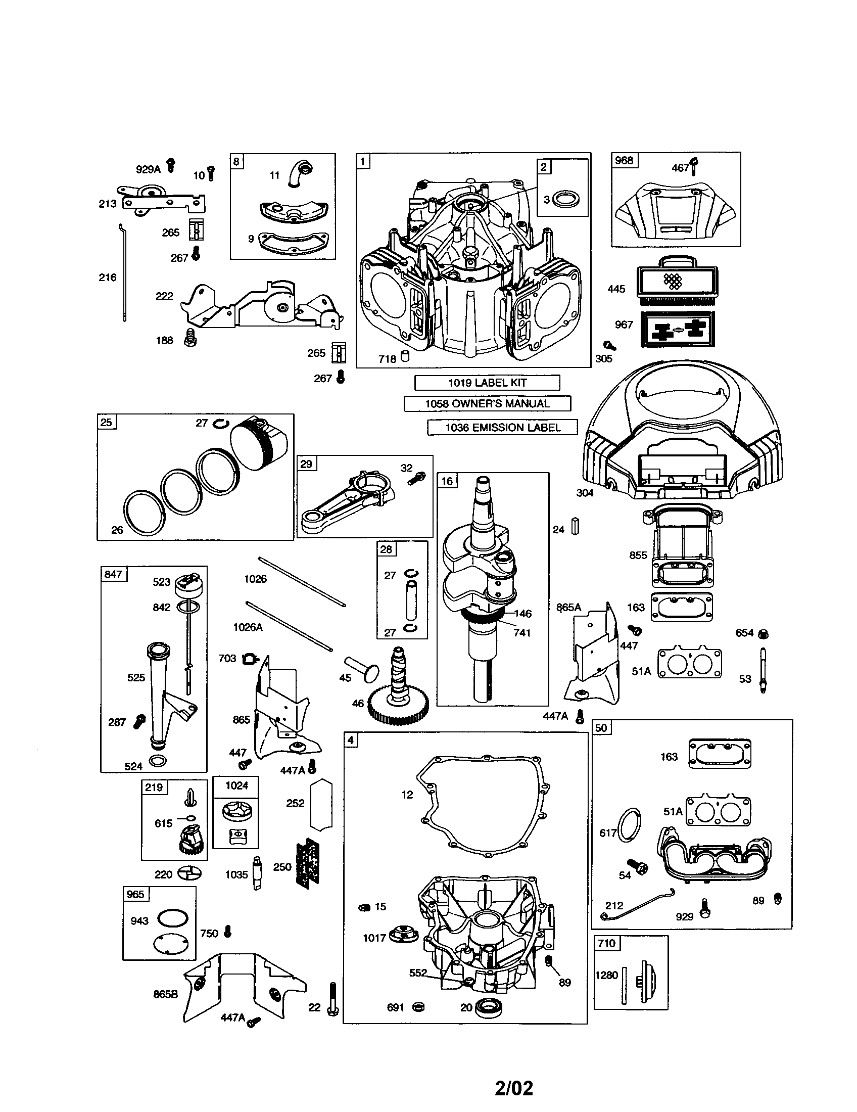 Craftsman 917277050 cylinder/crankshaft diagram