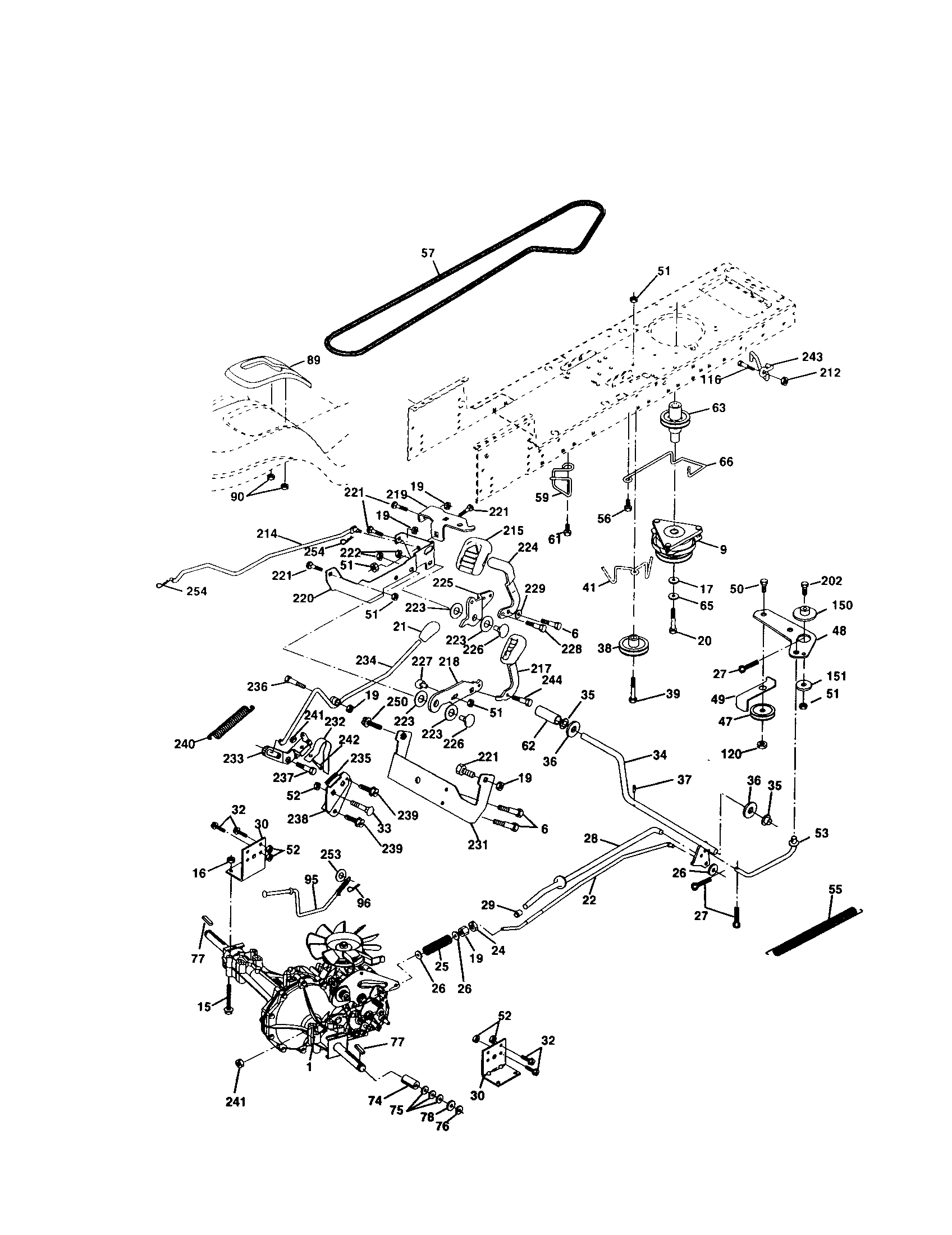 Craftsman 917272245 ground drive diagram