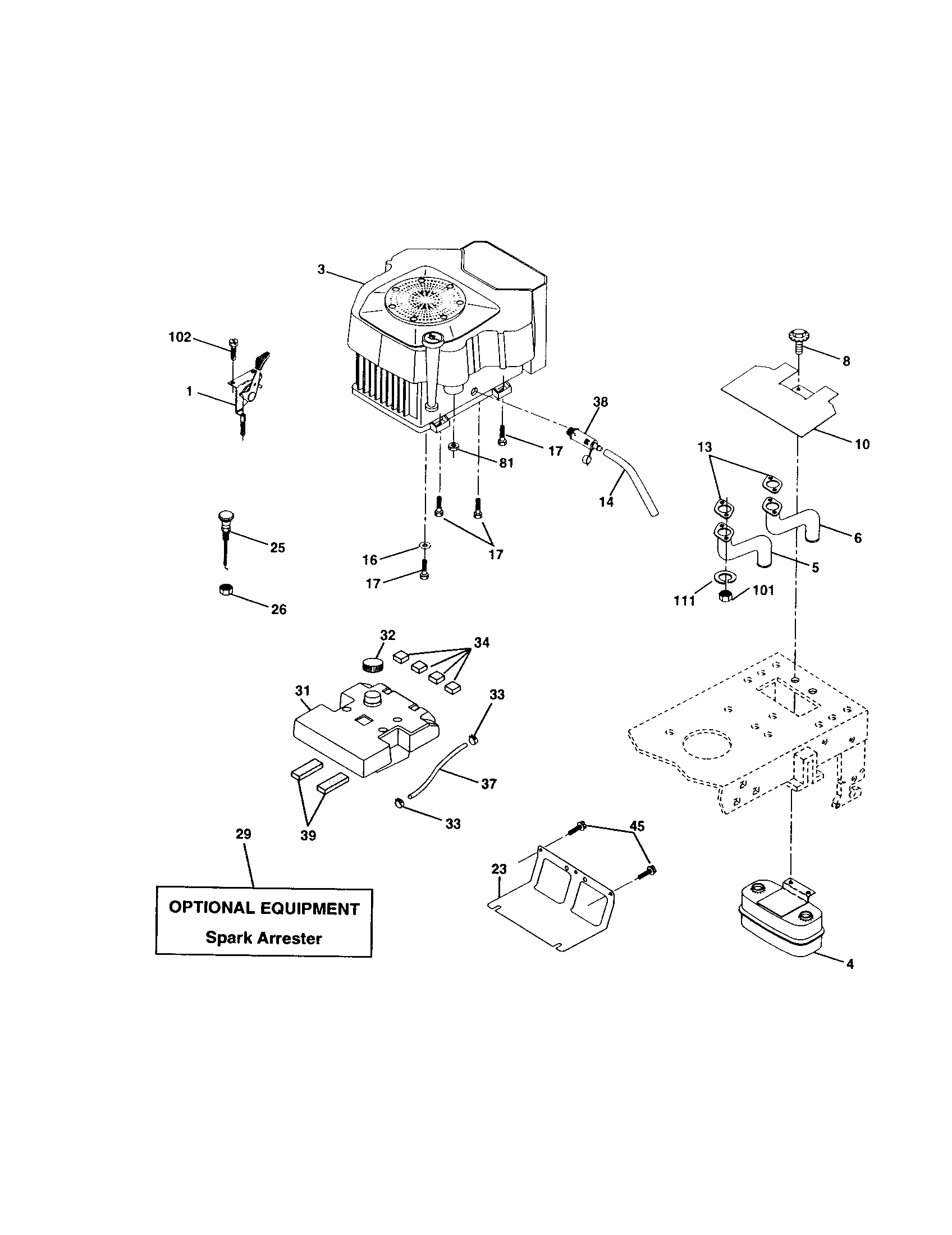 Craftsman 917272245 engine diagram