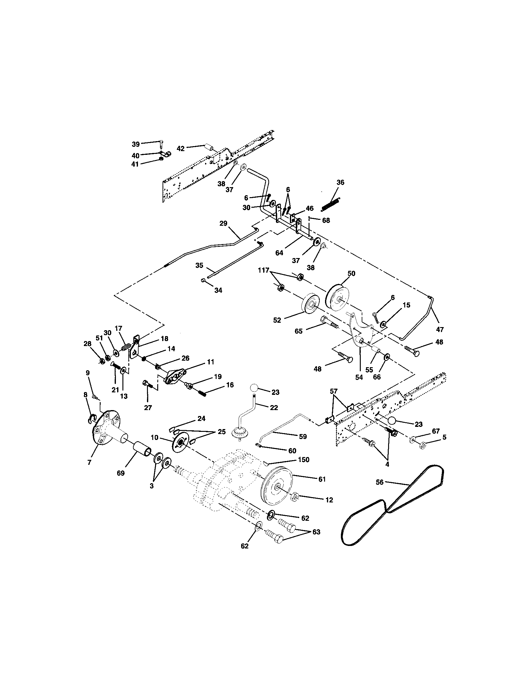 Craftsman 917275013 ground drive diagram