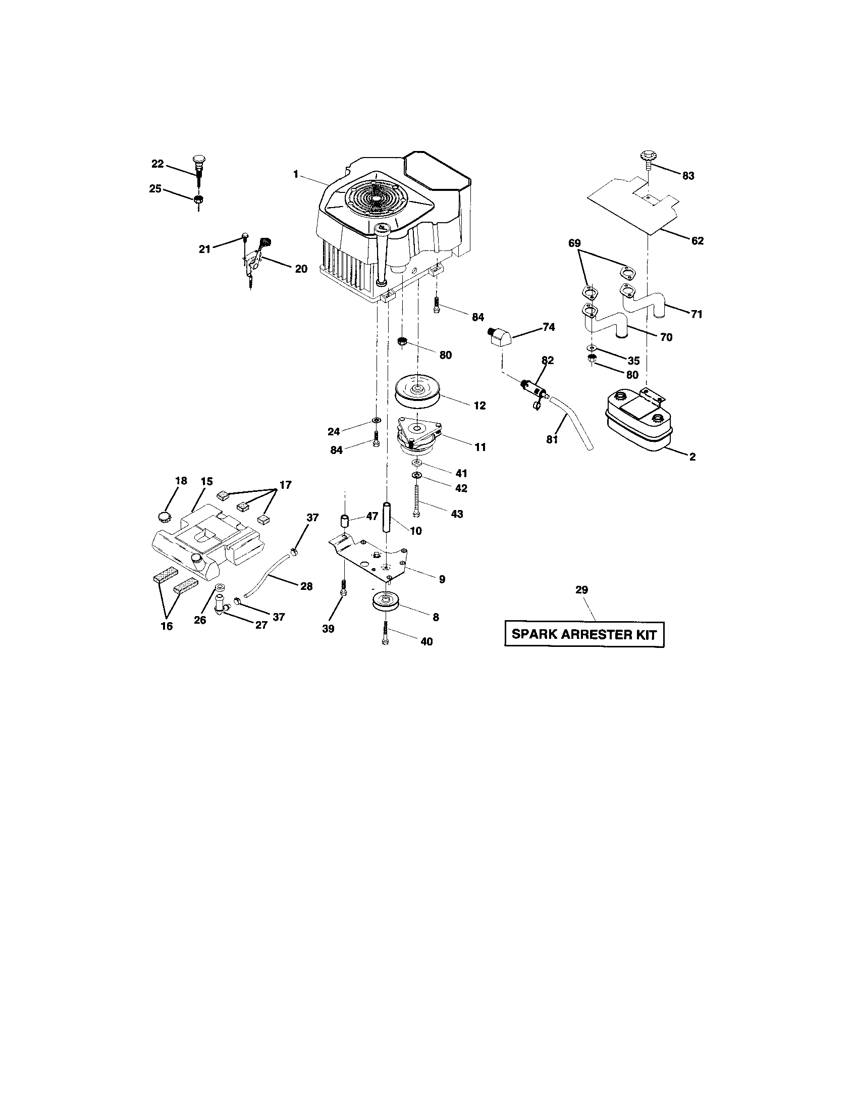 Craftsman 917275013 engine diagram