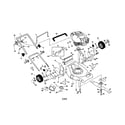 Craftsman 917378900 engine/handle/housing diagram