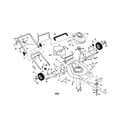 Craftsman 917378440 engine/handle/housing diagram