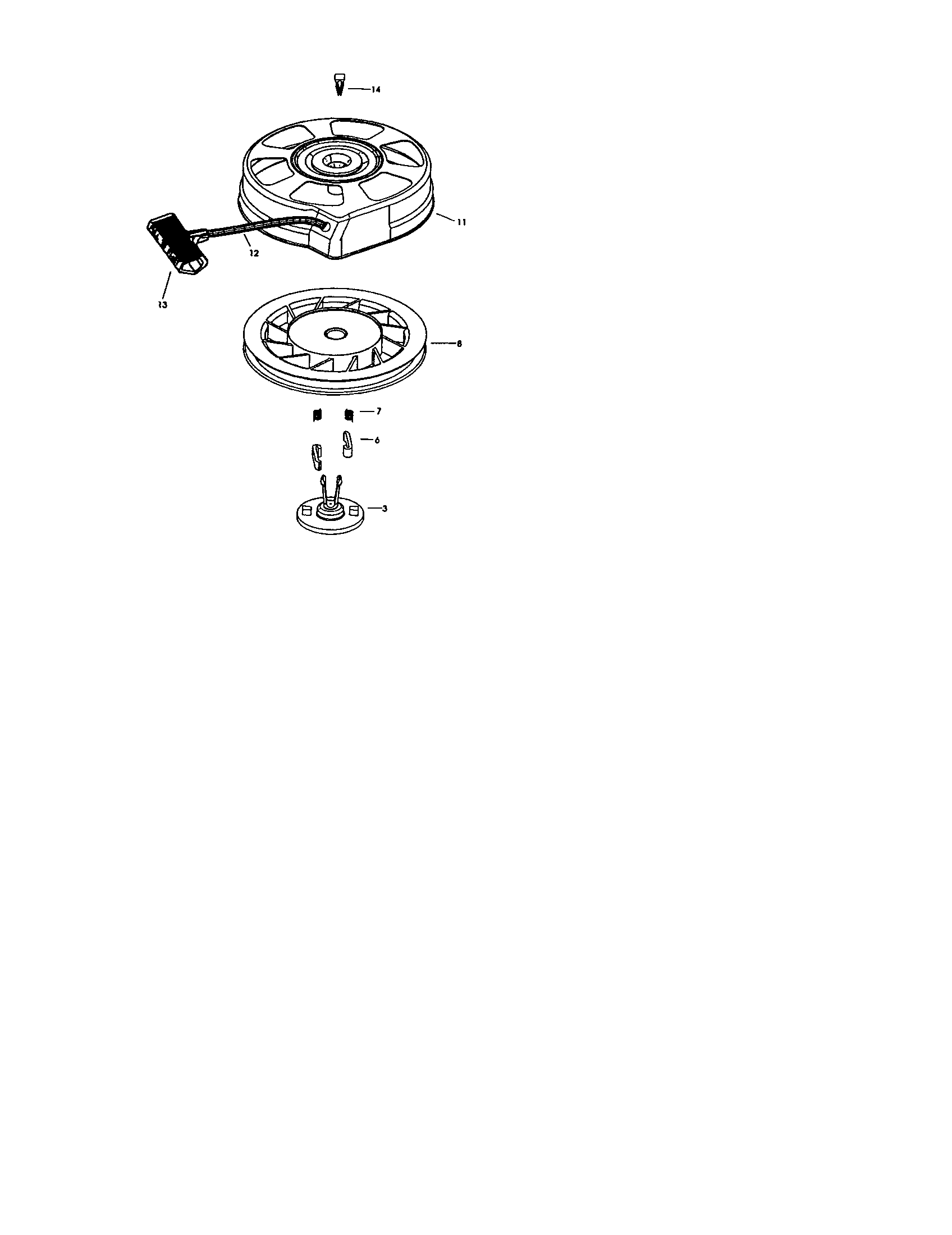 Craftsman 917378421 rewind starter diagram