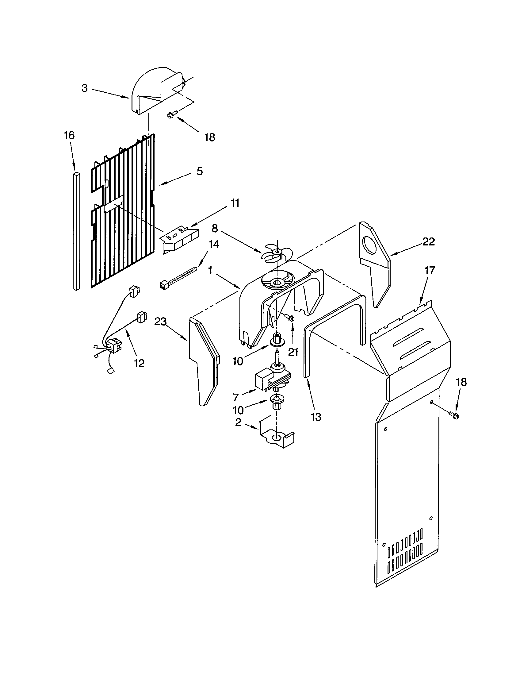 Kenmore 10652542102 air flow diagram
