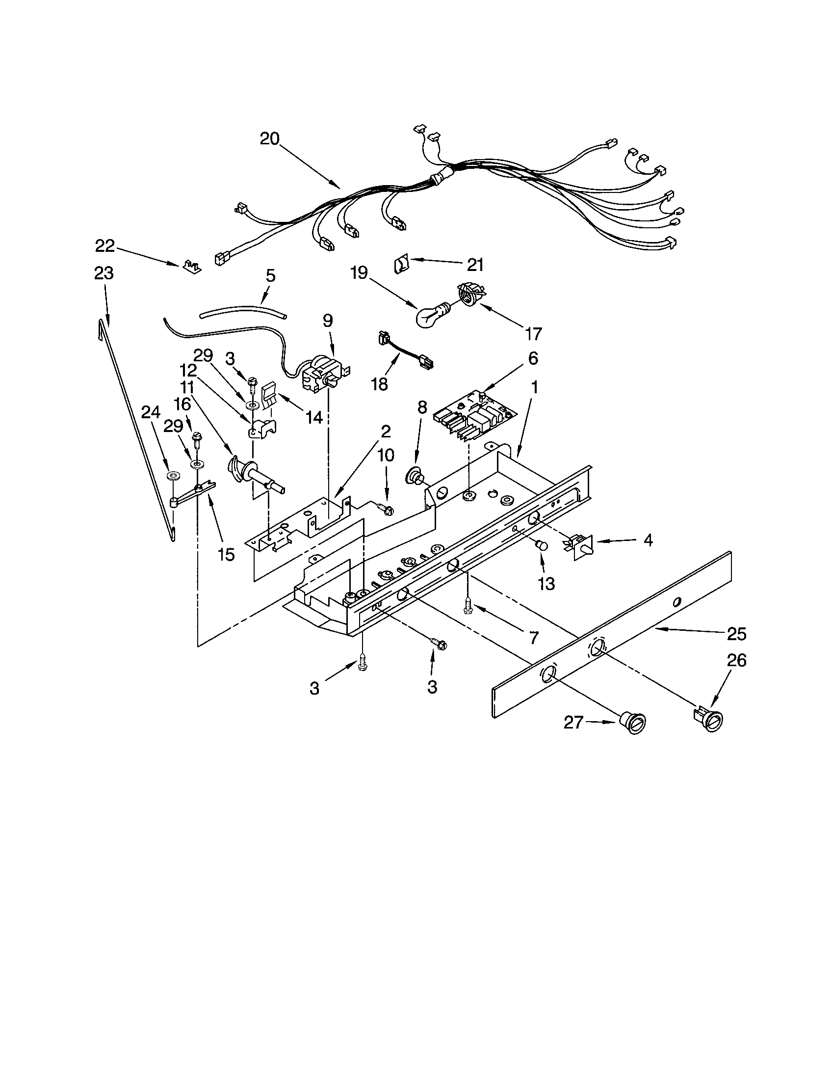 Kenmore 10652542102 control diagram