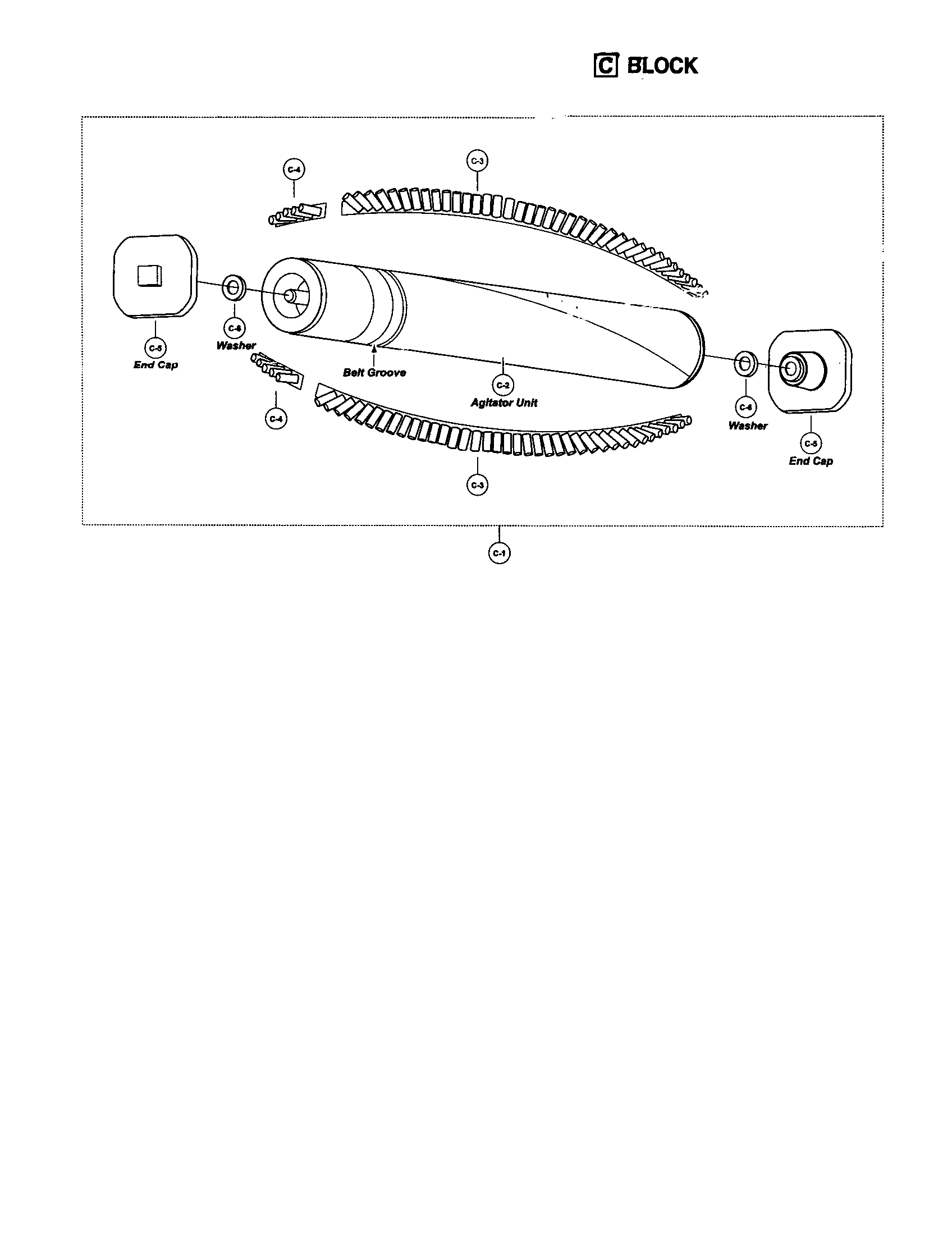 Panasonic MC-V400 agitator assembly diagram