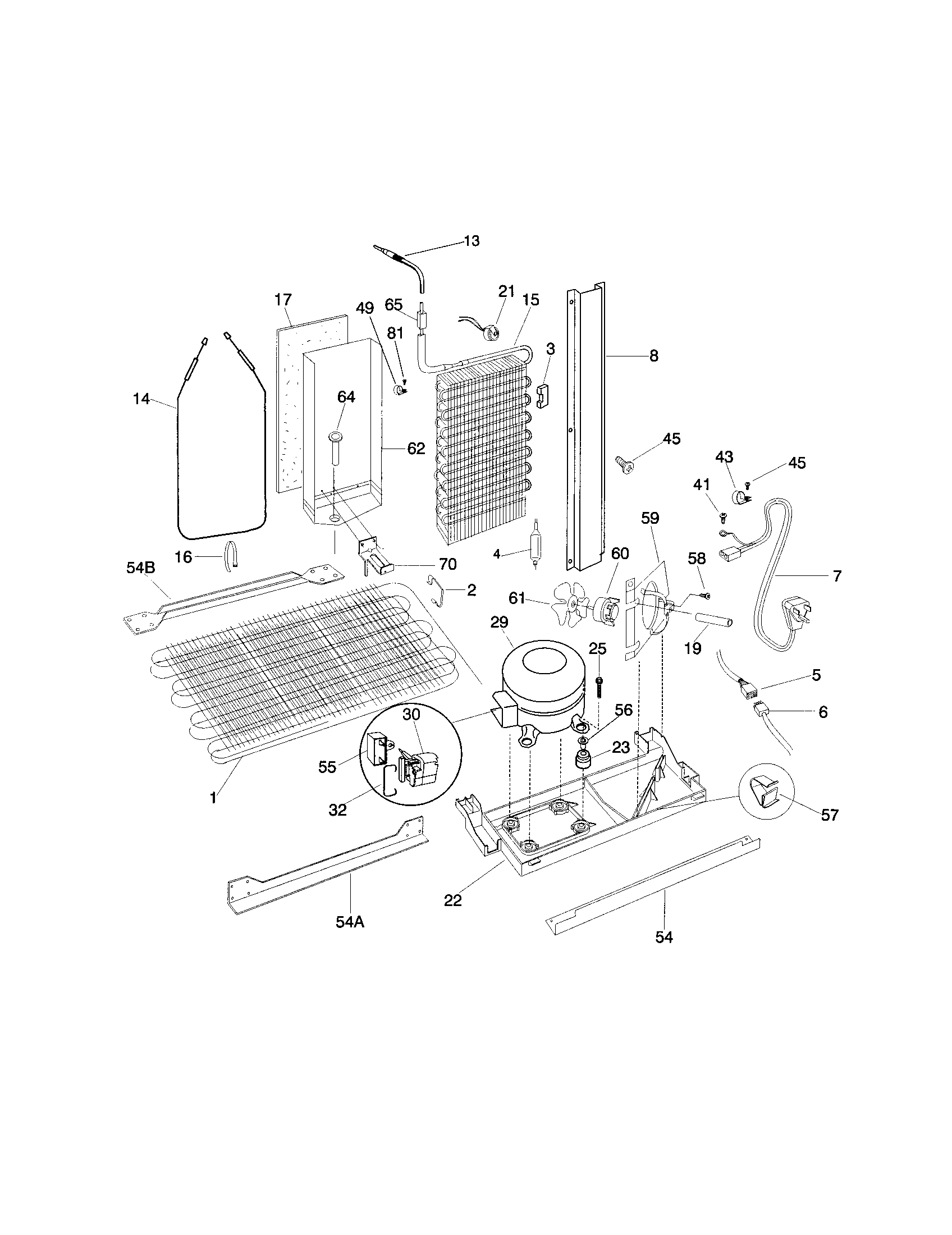 Frigidaire FRS20ZGGD3 system diagram