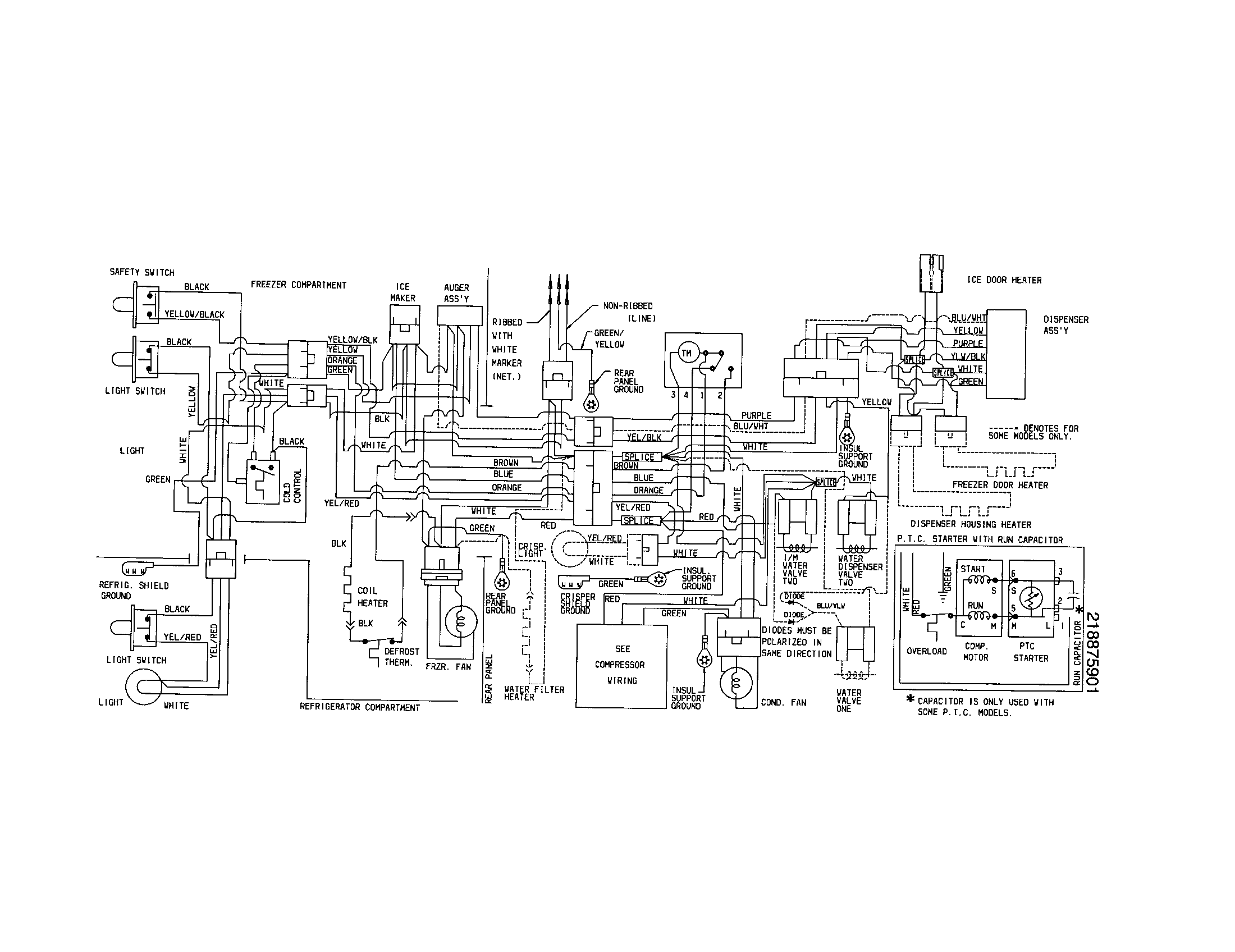 Frigidaire FRS20ZGGD3 wiring diagram diagram
