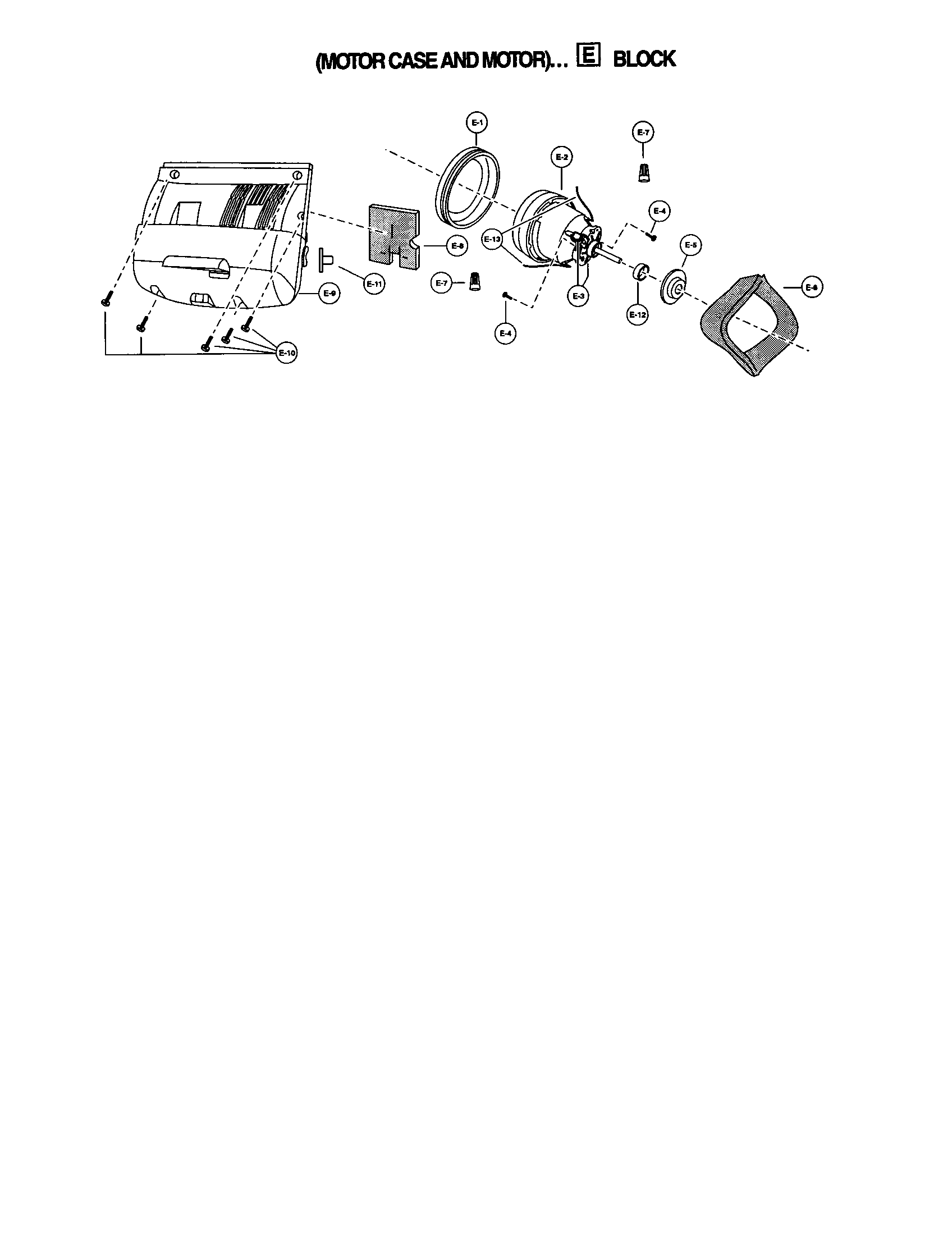 Panasonic MC-V7325 motor case and motor diagram